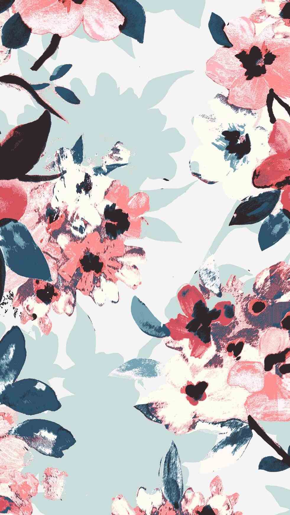 Watercolor Flower iPhone Wallpapers - Top Free Watercolor Flower iPhone ...