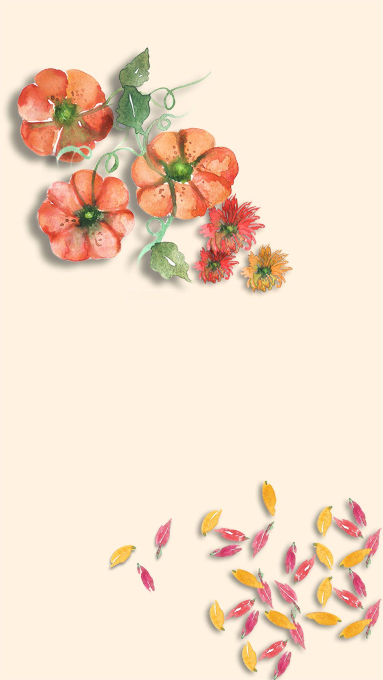 1245x2208 FREE WATERCOLOR PUMPKIN WALLPAPERS Inkstruck Studio