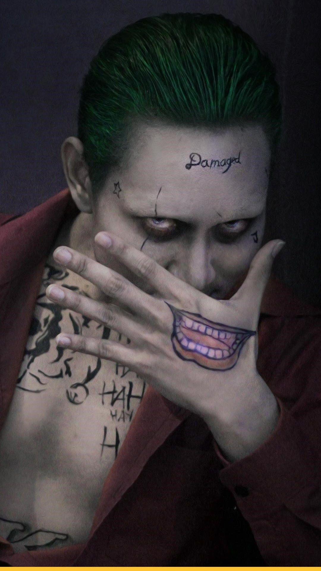 1080x1920 Joker Damage Suicide Squad iPhone 6s, 6 Plus, Pixel xl