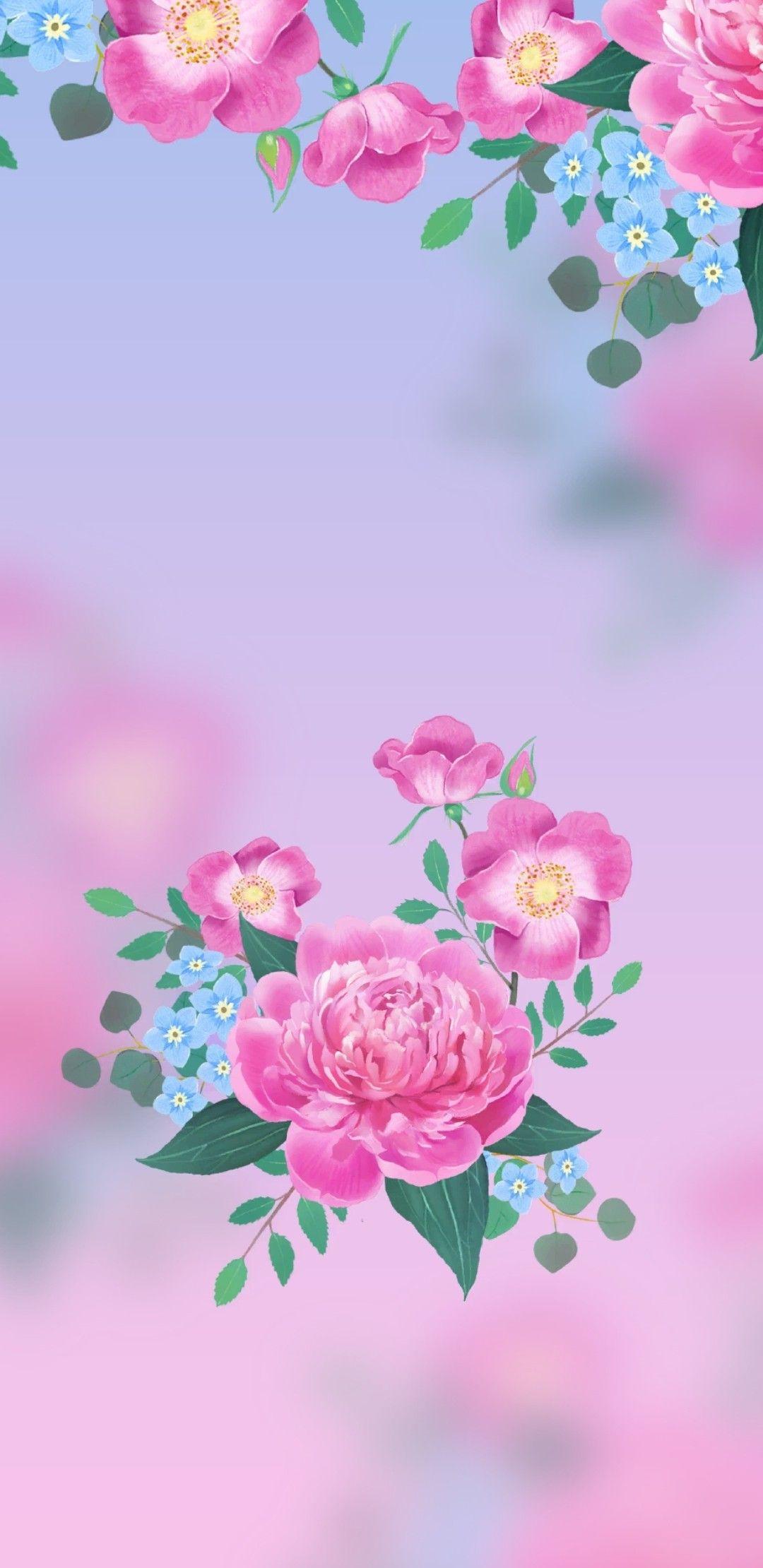 1080x2220 I don't know why but this just made me happy. God does love me. Cute flower wallpaper, Flowery wallpaper, Floral design wallpaper