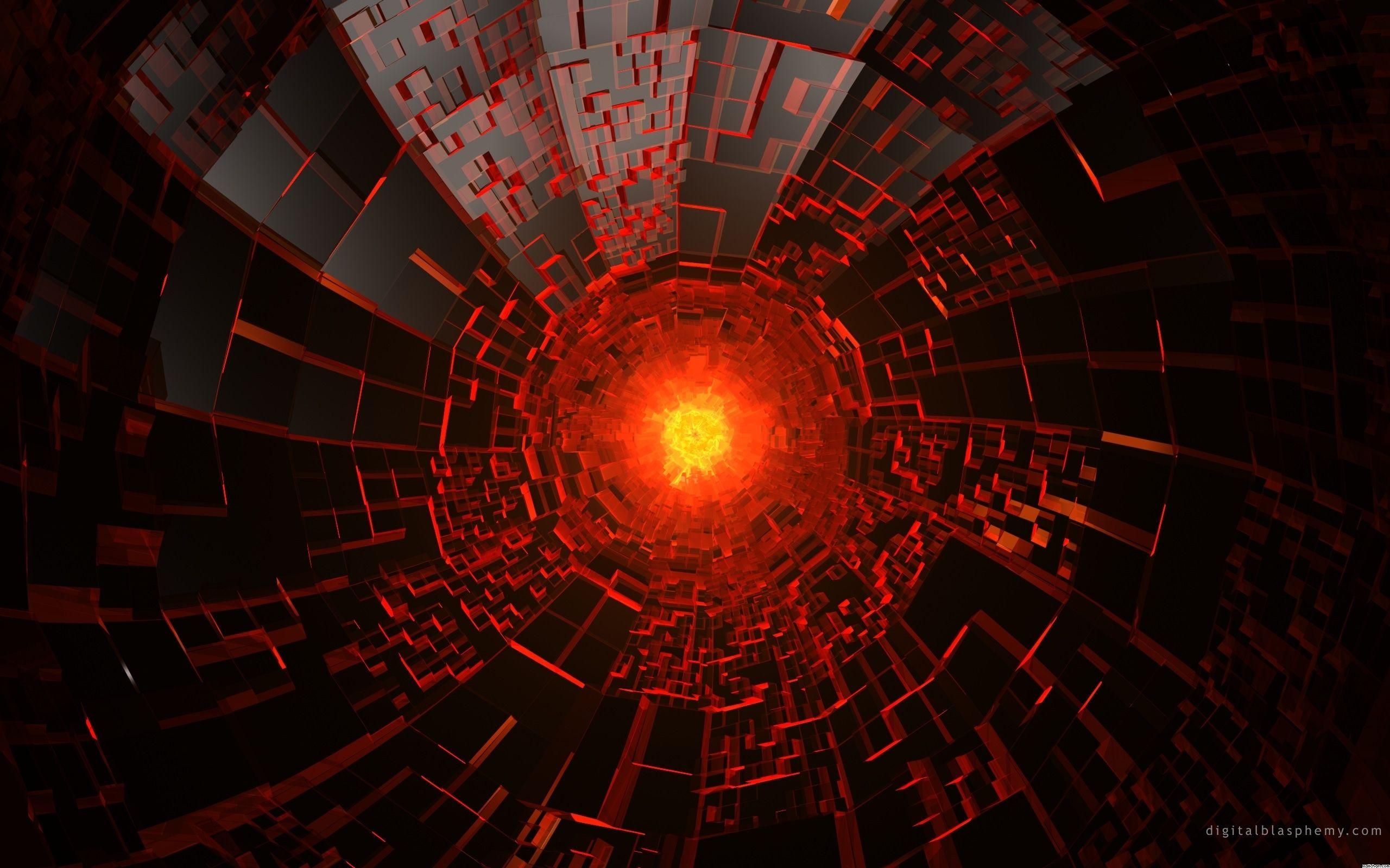 2560x1600 Red Abstract Wallpaper HD