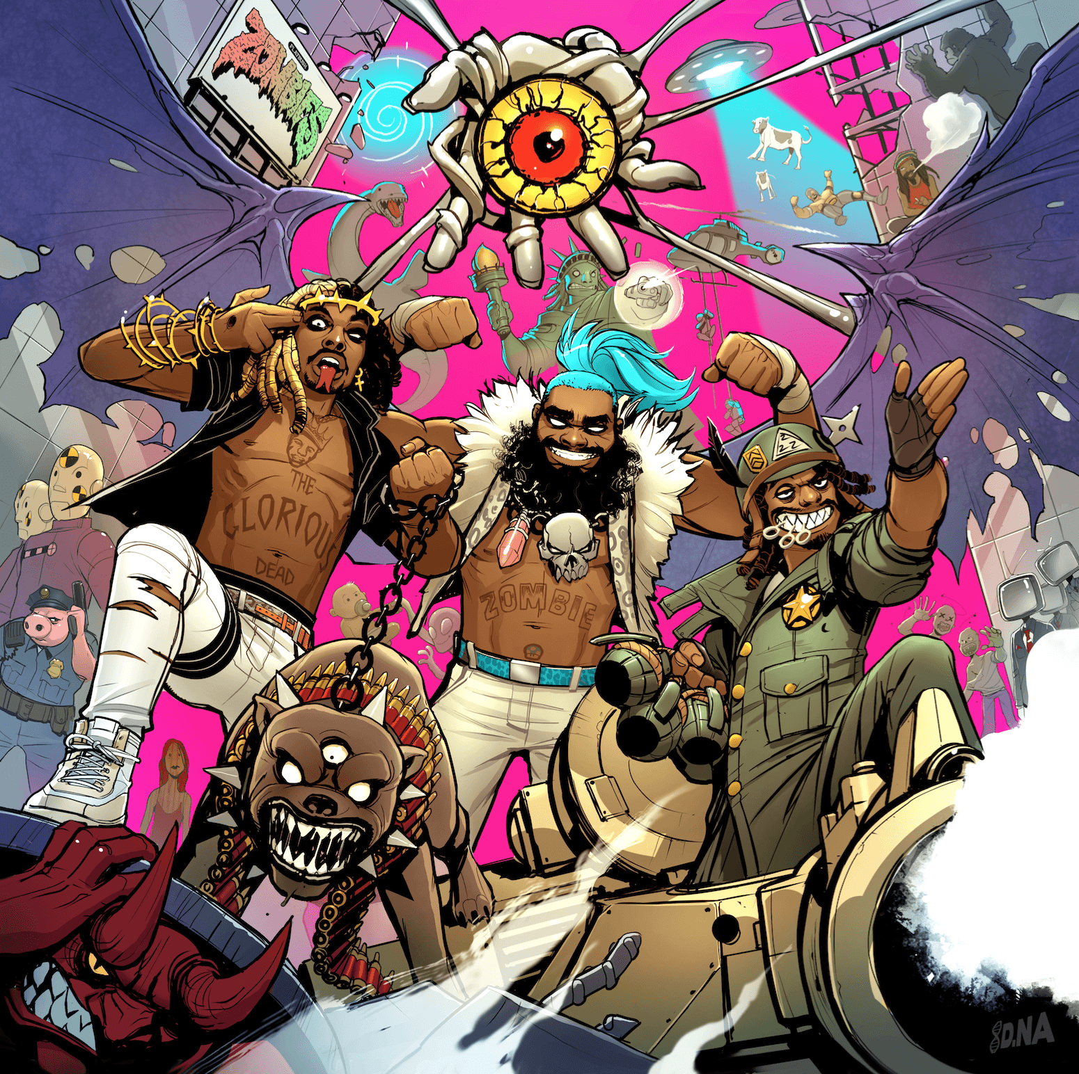 1550x1544 Flatbush Zombies Wallpaper FHDQ Background 2018