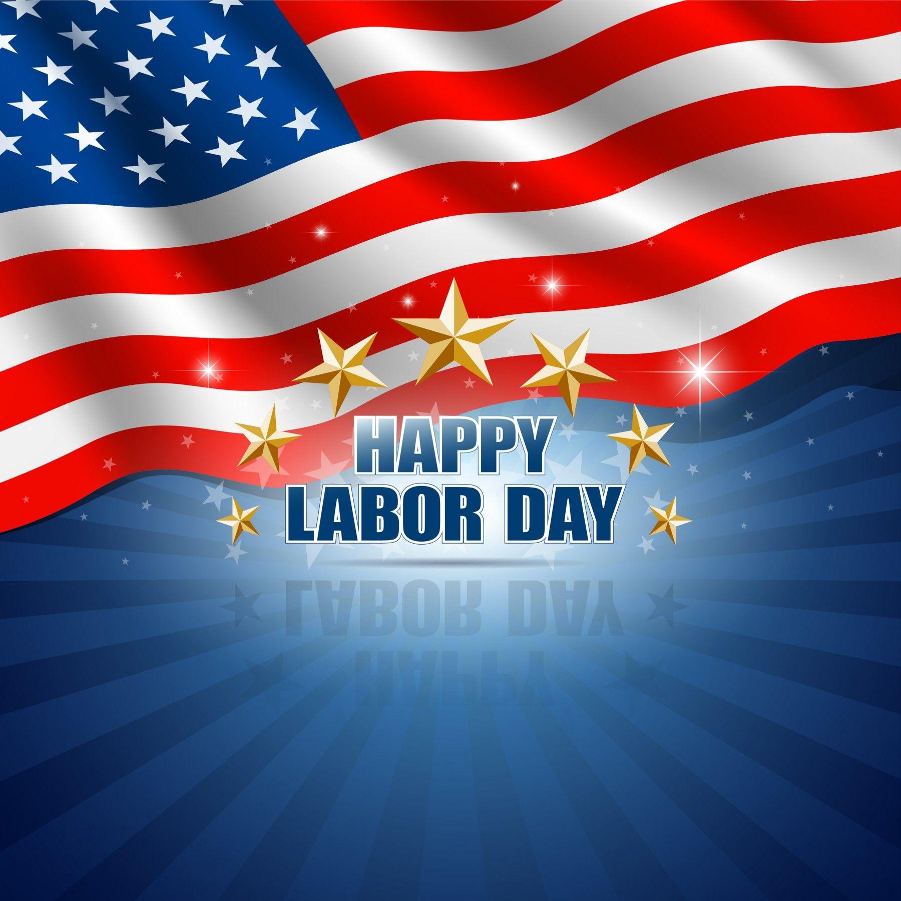 1800x1800 Happy Labor Day Usa America Flag HD 3D Wallpaper