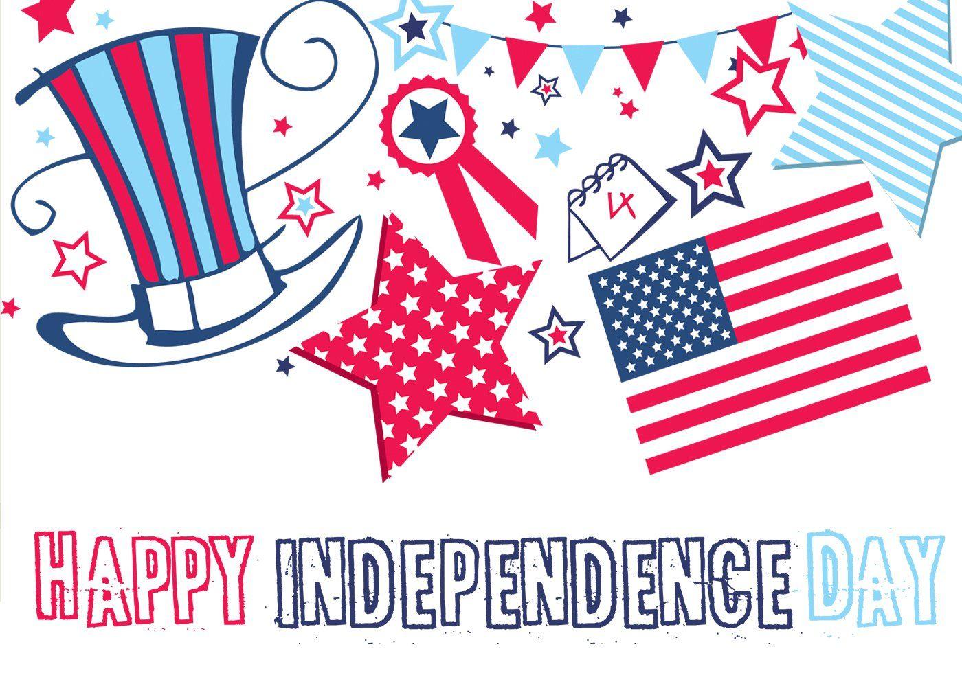 1400x980 Happy Independence Day Wallpaper and Brush Pack Photohop