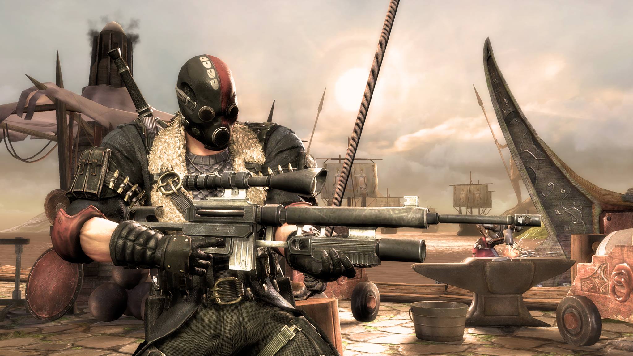 2048x1152 deathstroke injustice HD deathstroke injustice wallpaper