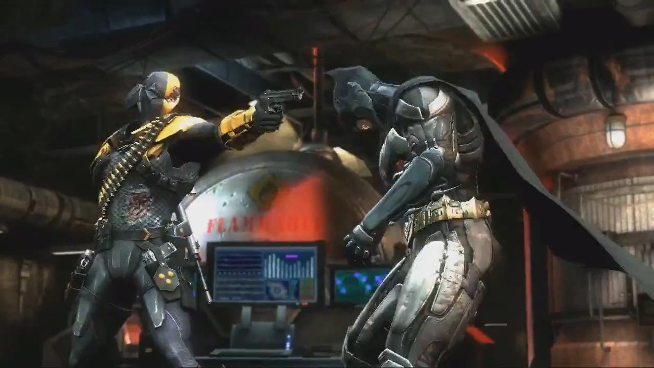 1280x720 injustice gods among us deathstroke vs batman image Force