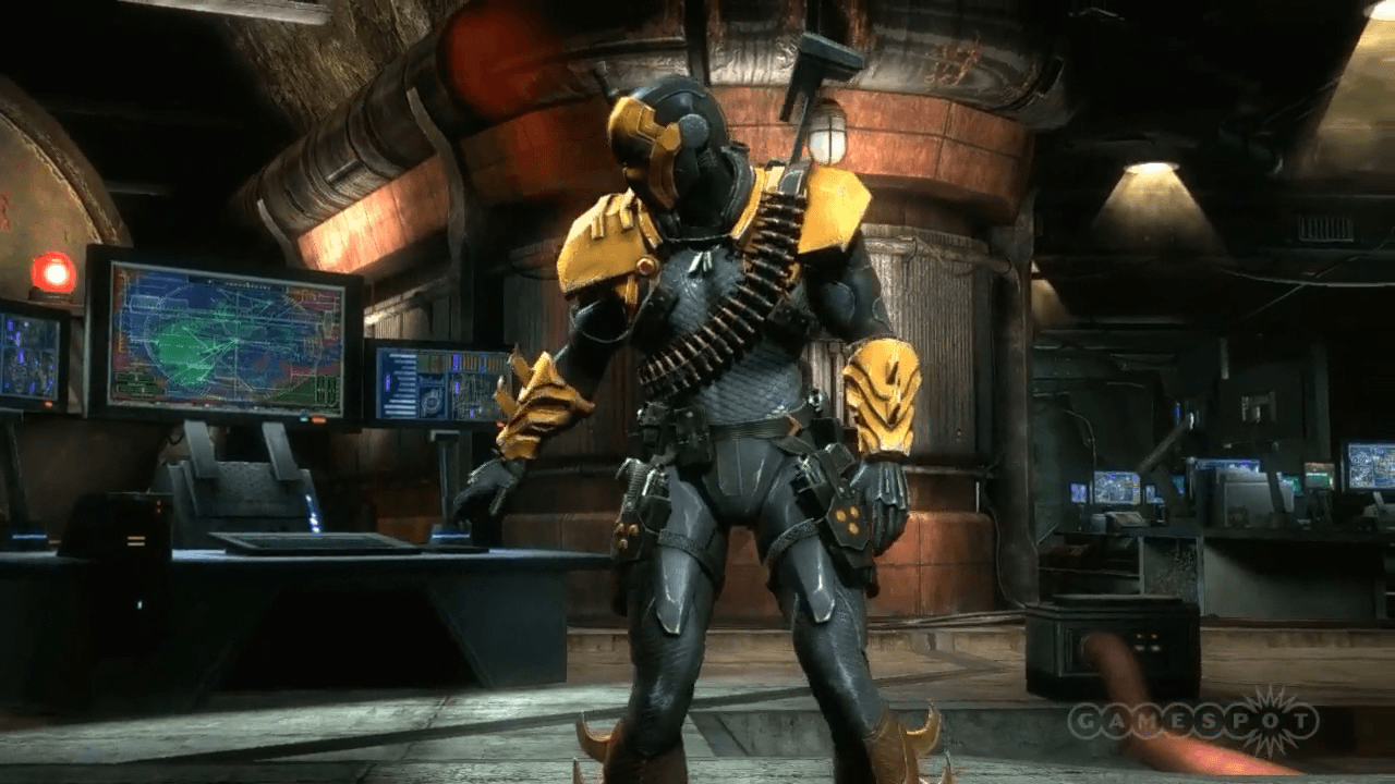 1280x720 image of Deathstroke Symbol Injustice - #SpaceHero