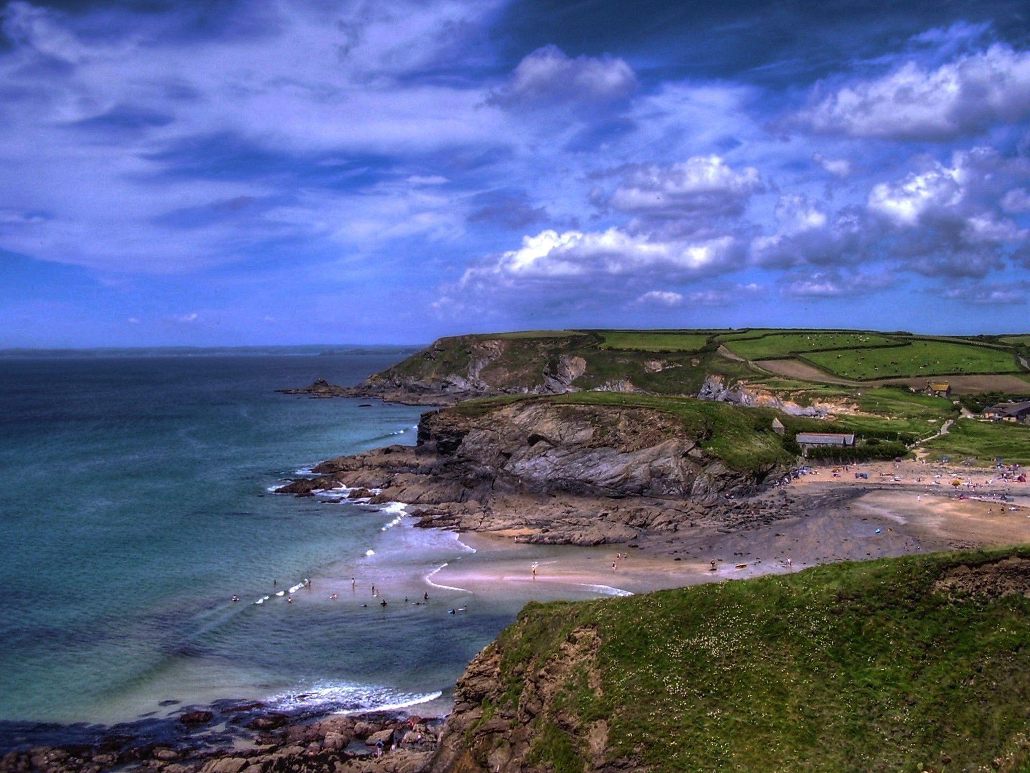 2048x1536 Beach Cornwall wallpaperx1536