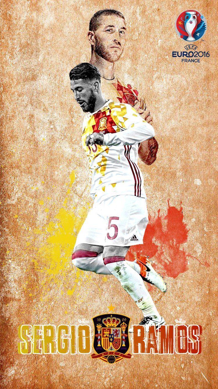 750x1334 Footy Wallpaper on Twitter. Spain national football team, Football art, Sergio ramos
