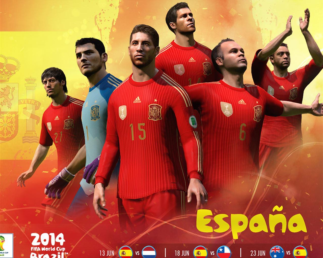 1280x1024 FIFA World Cup Spain Team iPad Wallpaper Free Download
