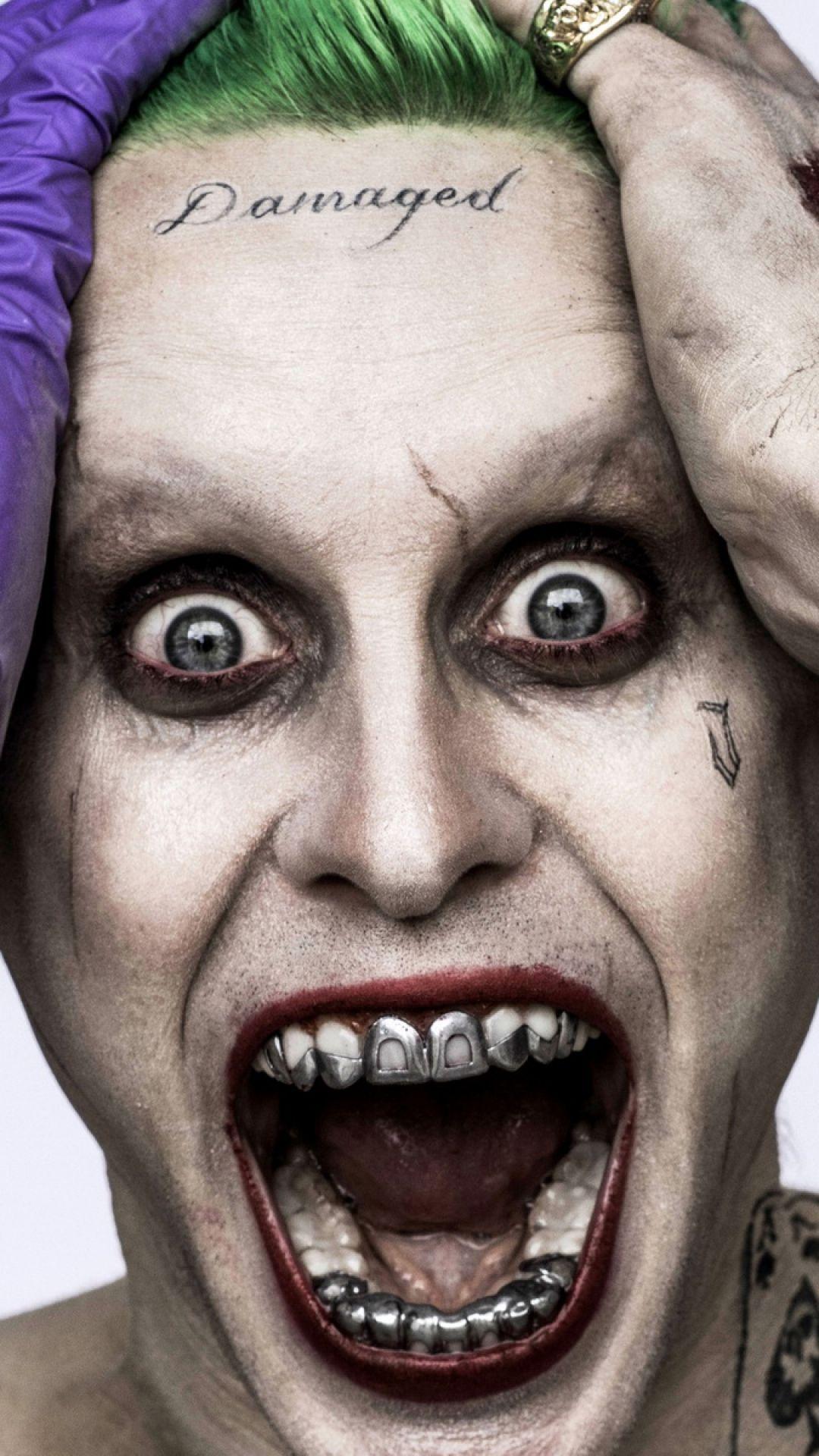 1080x1920 HD Background Suicide Squad Jared Leto Joker DC Comics Wallpaper