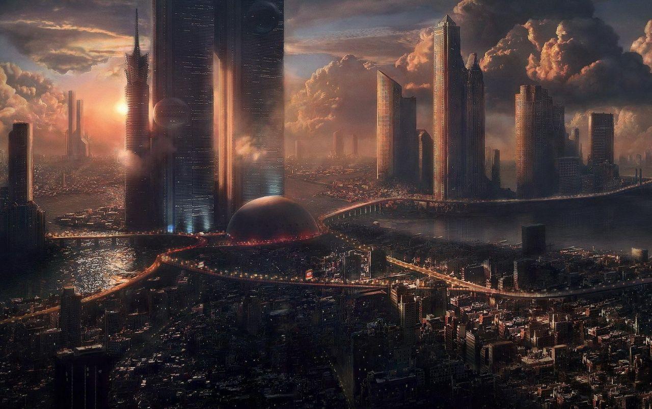 1280x804 Futuristic City wallpaper. Futuristic City