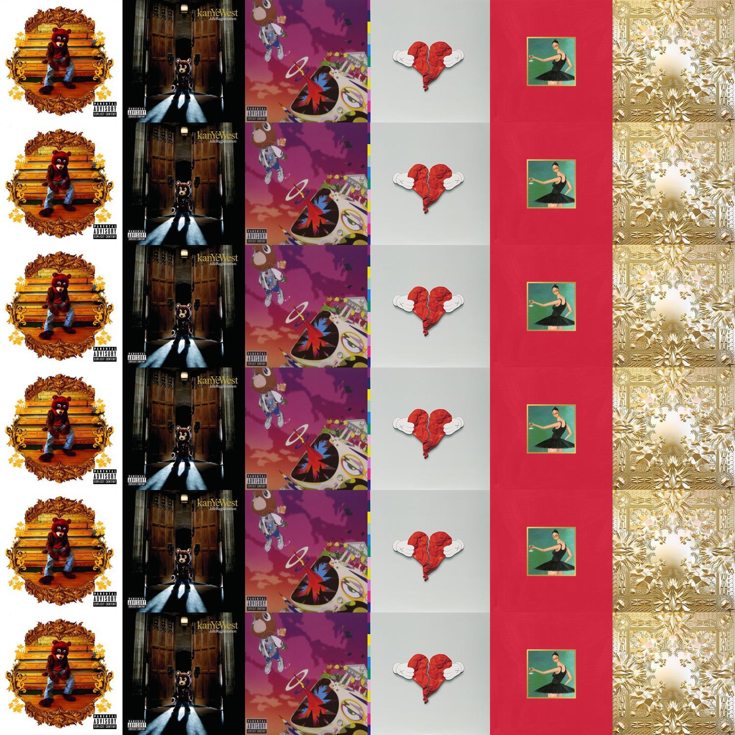 Download Kanye West Bear Albums SplitScreen At Bottom Wallpaper   Wallpaperscom