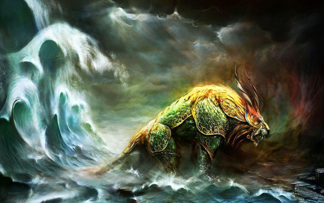 1280x800 Mythical Animals Wallpaper