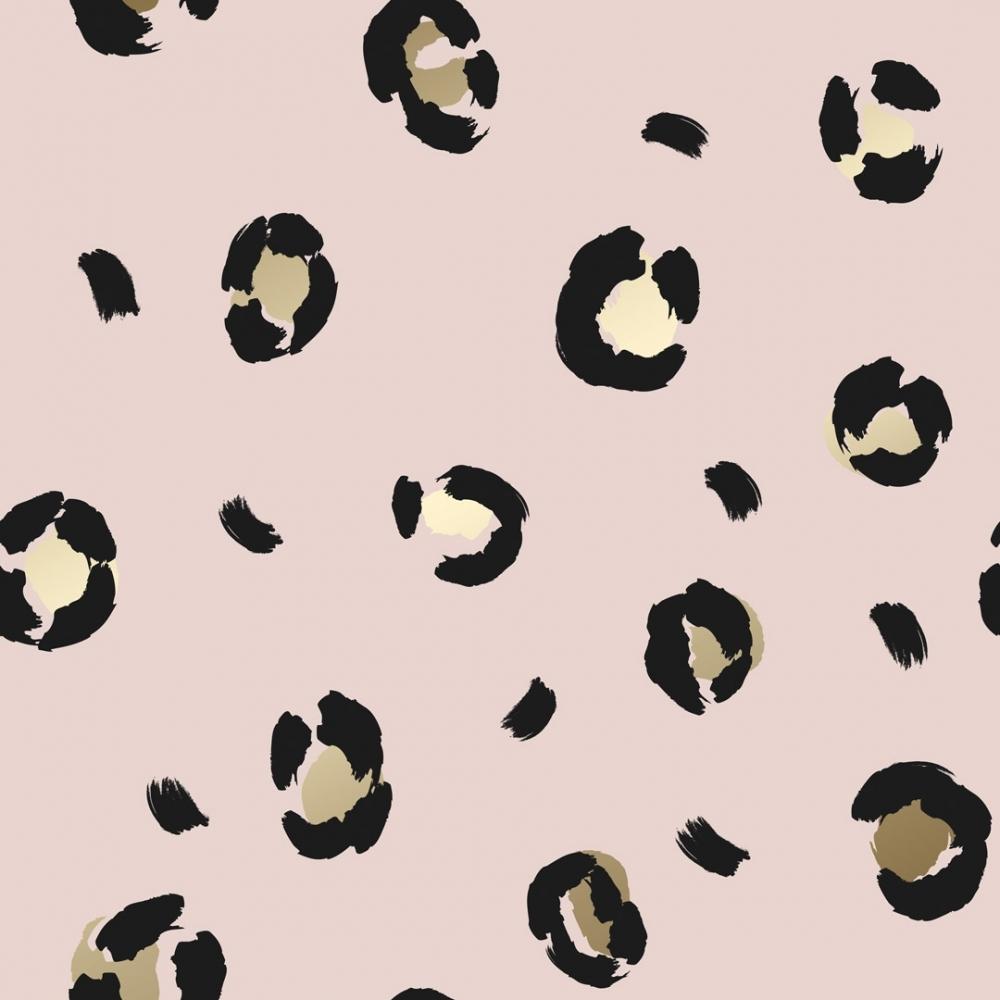 1000x1000 Leopard Animal Print wallpaper in blush pink. I Love Wallpaper