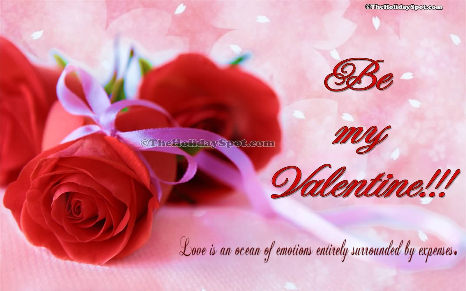 1600x1000 Be My Valentine Rose Flowers Wallpaper