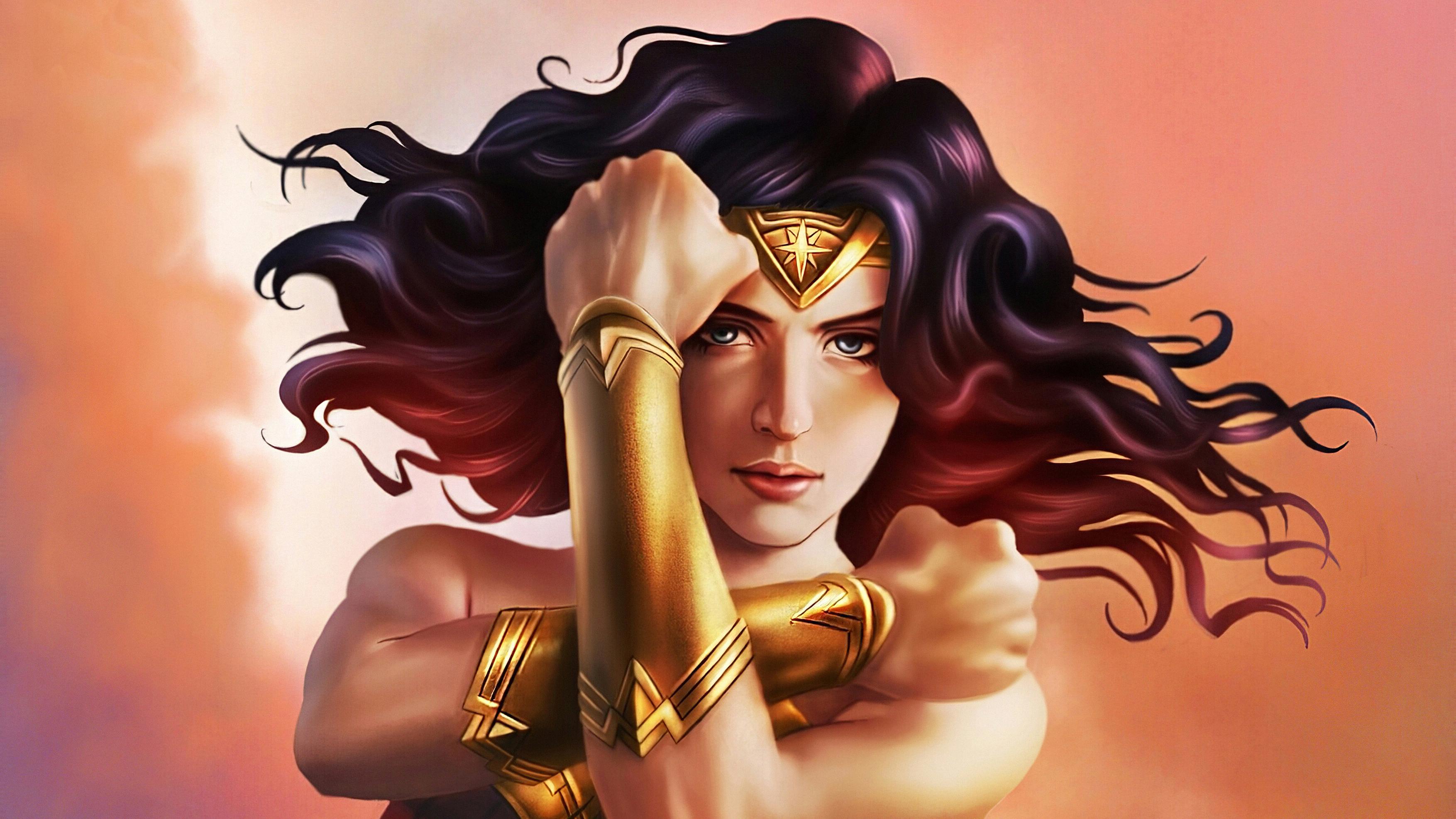 3508x1973 wonder woman, hd, superheroes, artist, artwork, digital art