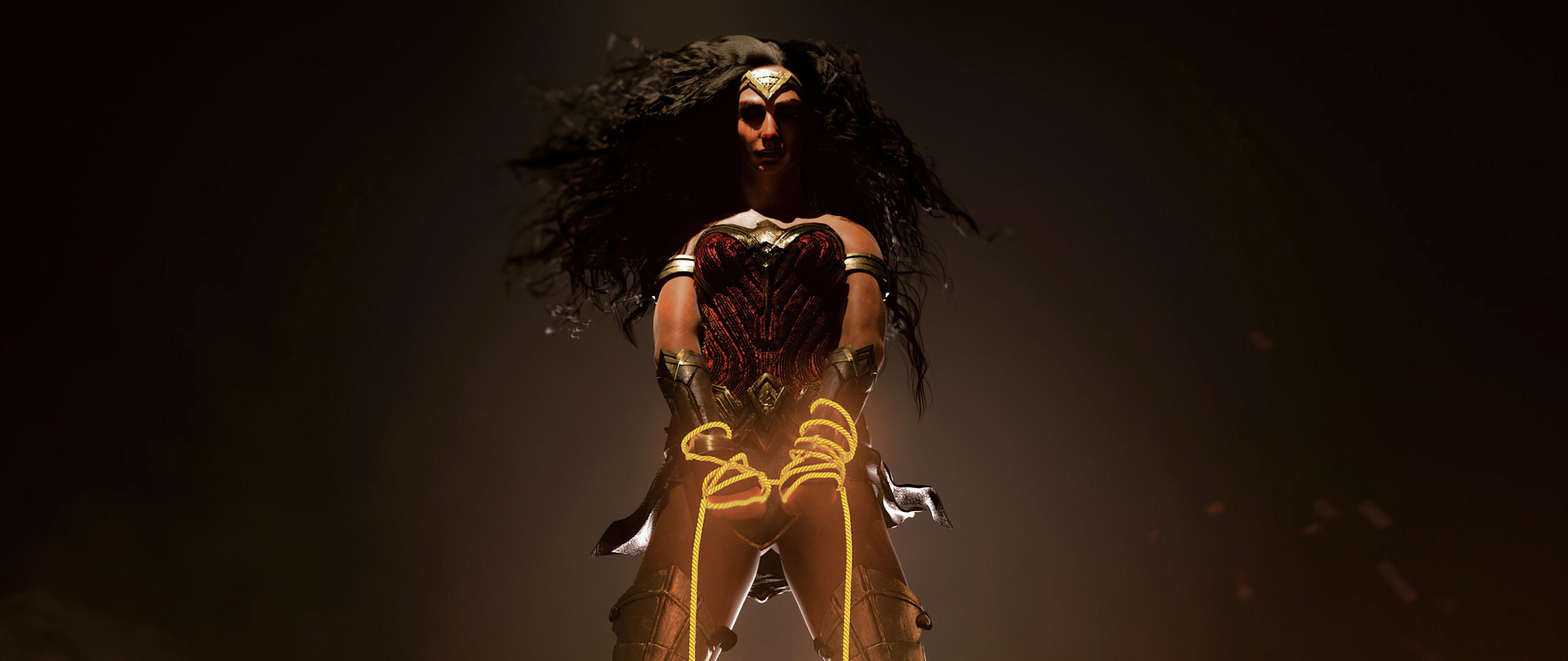 2560x1080 Cool Wonder Woman Art 2560x1080 Resolution Wallpaper, HD Superheroes 4K Wallpaper, Image, Photo and Background
