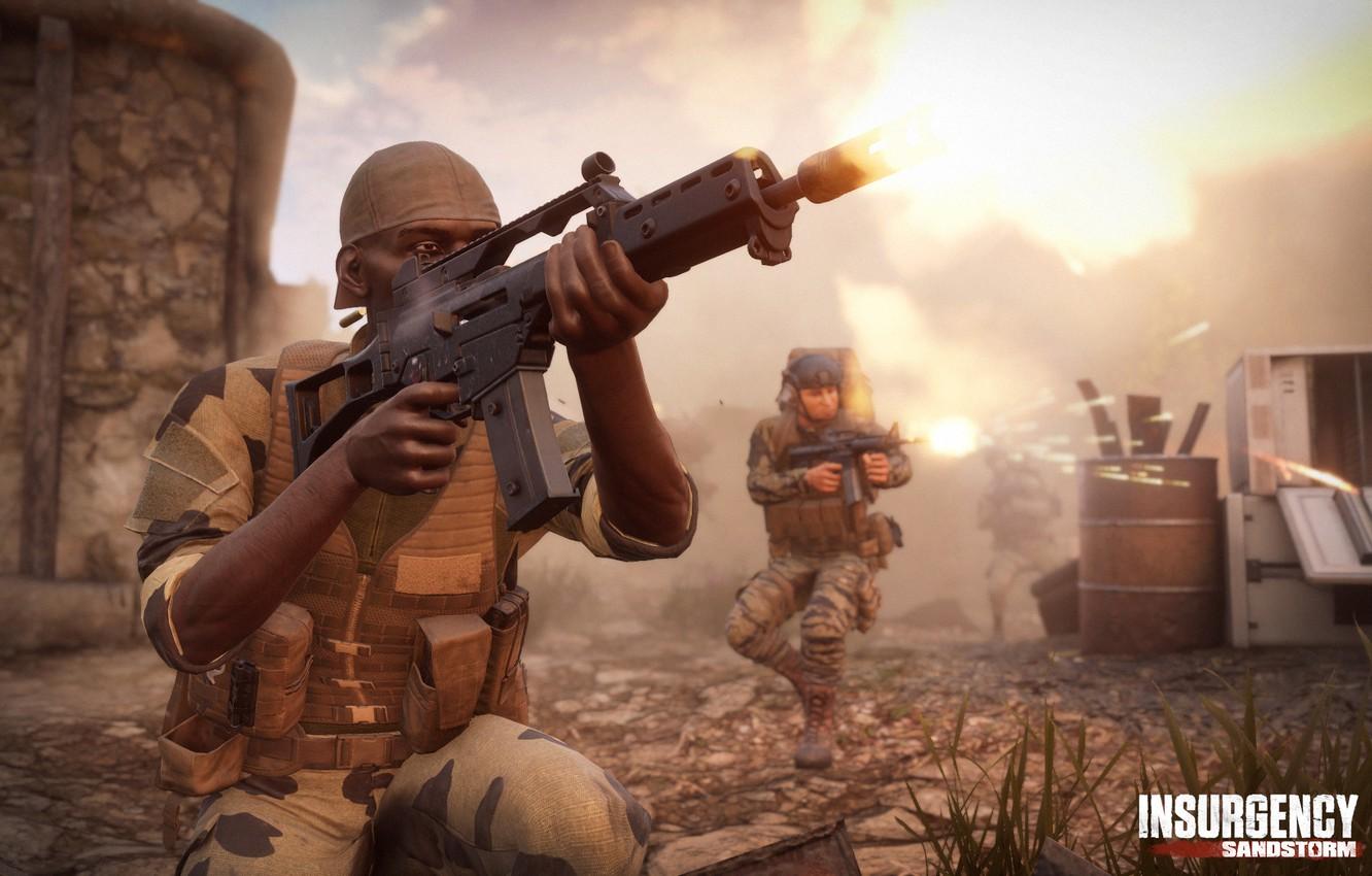 1332x850 Wallpaper weapons, machine, fire, soldiers, soldier, weapon, fighters, special forces, shooter, fighters, shooter, special forces, equipment, Insurgency, g36c, New World Interactive image for desktop, section игры