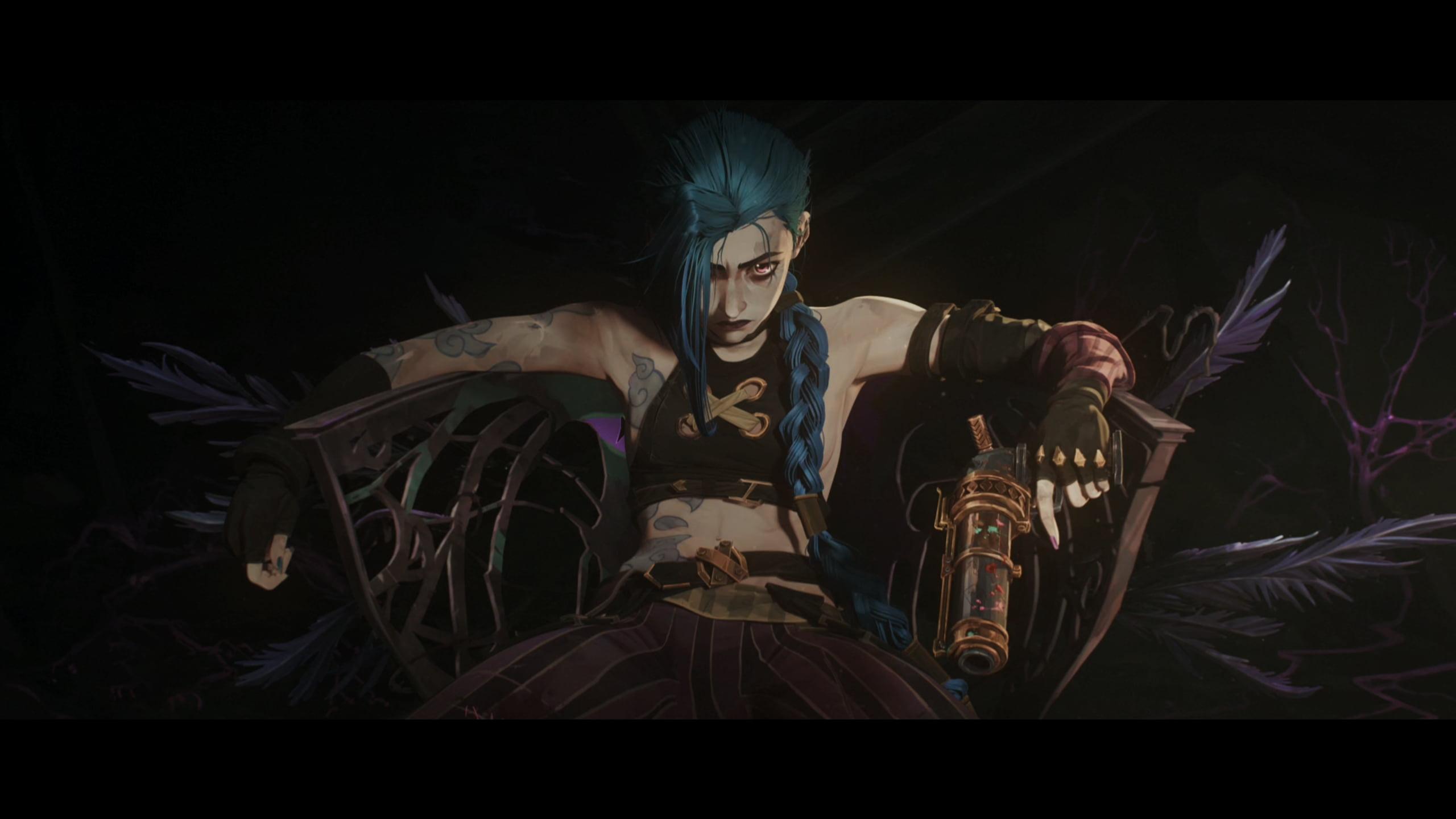 2560x1440 Jinx Arcane Wallpaper 4K Free Download