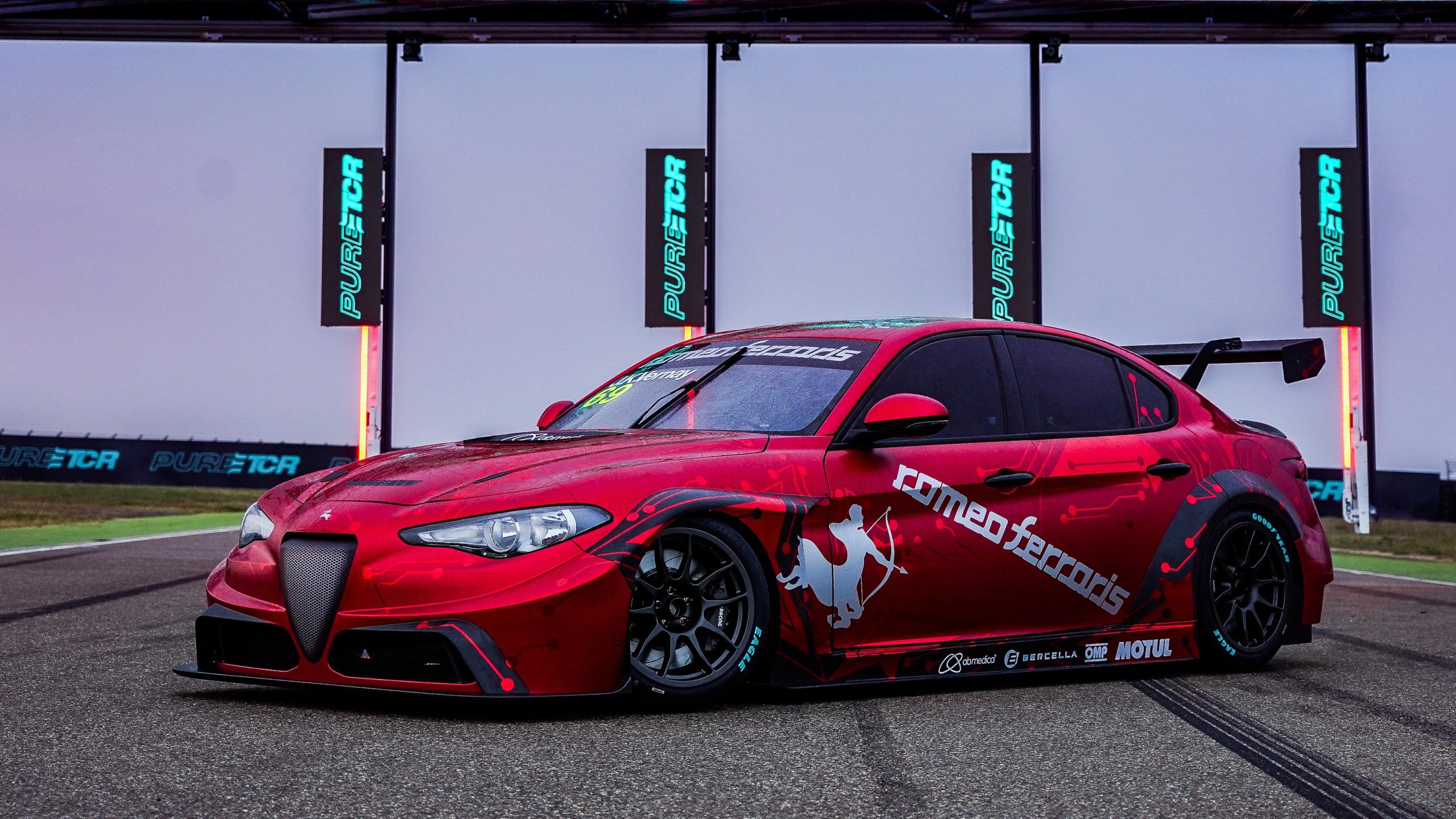 2560x1440 Alfa Romeo Giulia ETCR Wallpaper 4K, Romeo Ferraris, Custom tuning, Cars