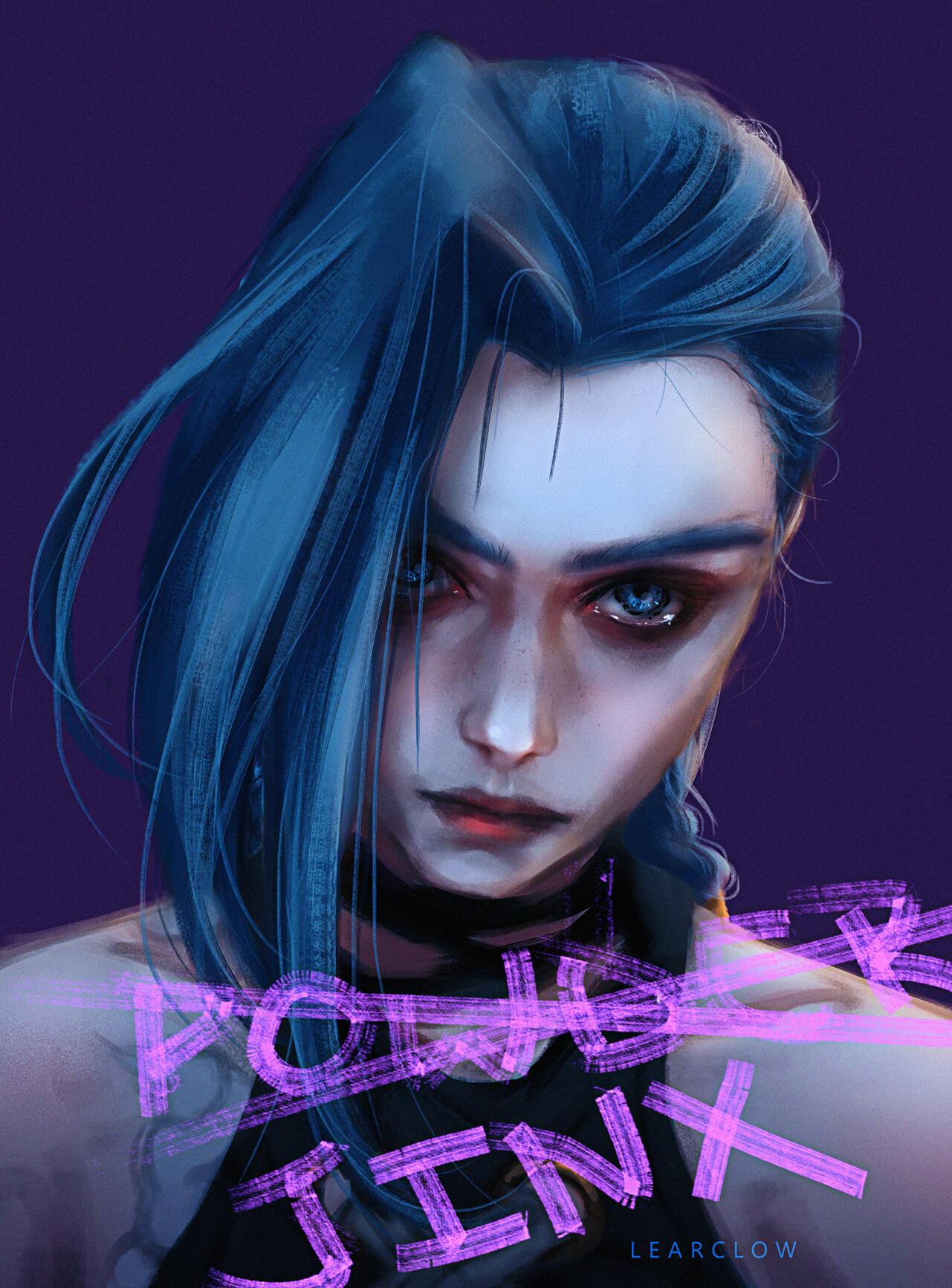1281x1734 Jinx from League of Legends series, learclow