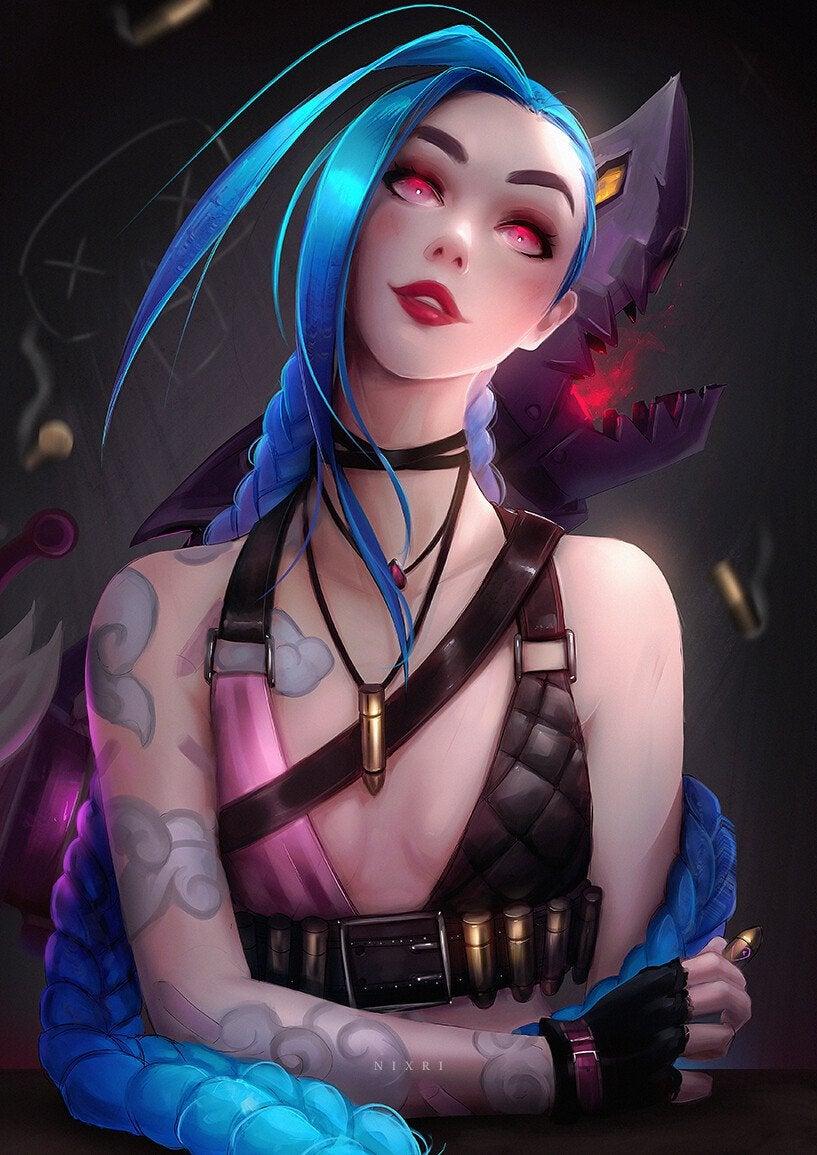 Jinx Arcane Wallpapers Top Free Jinx Arcane Backgrounds Wallpaperaccess 