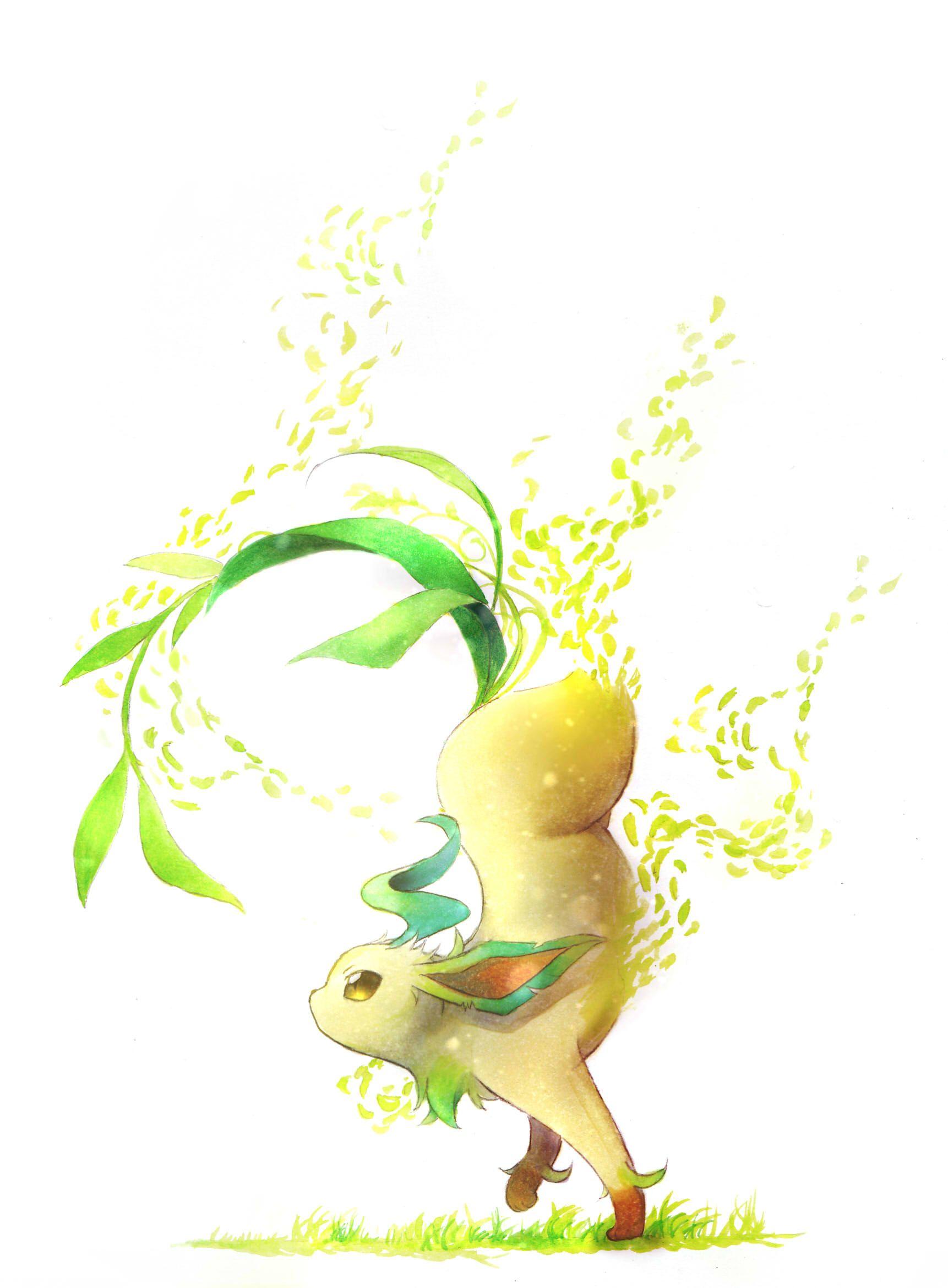 1722x2339 Pokemon Leafeon Wallpaper