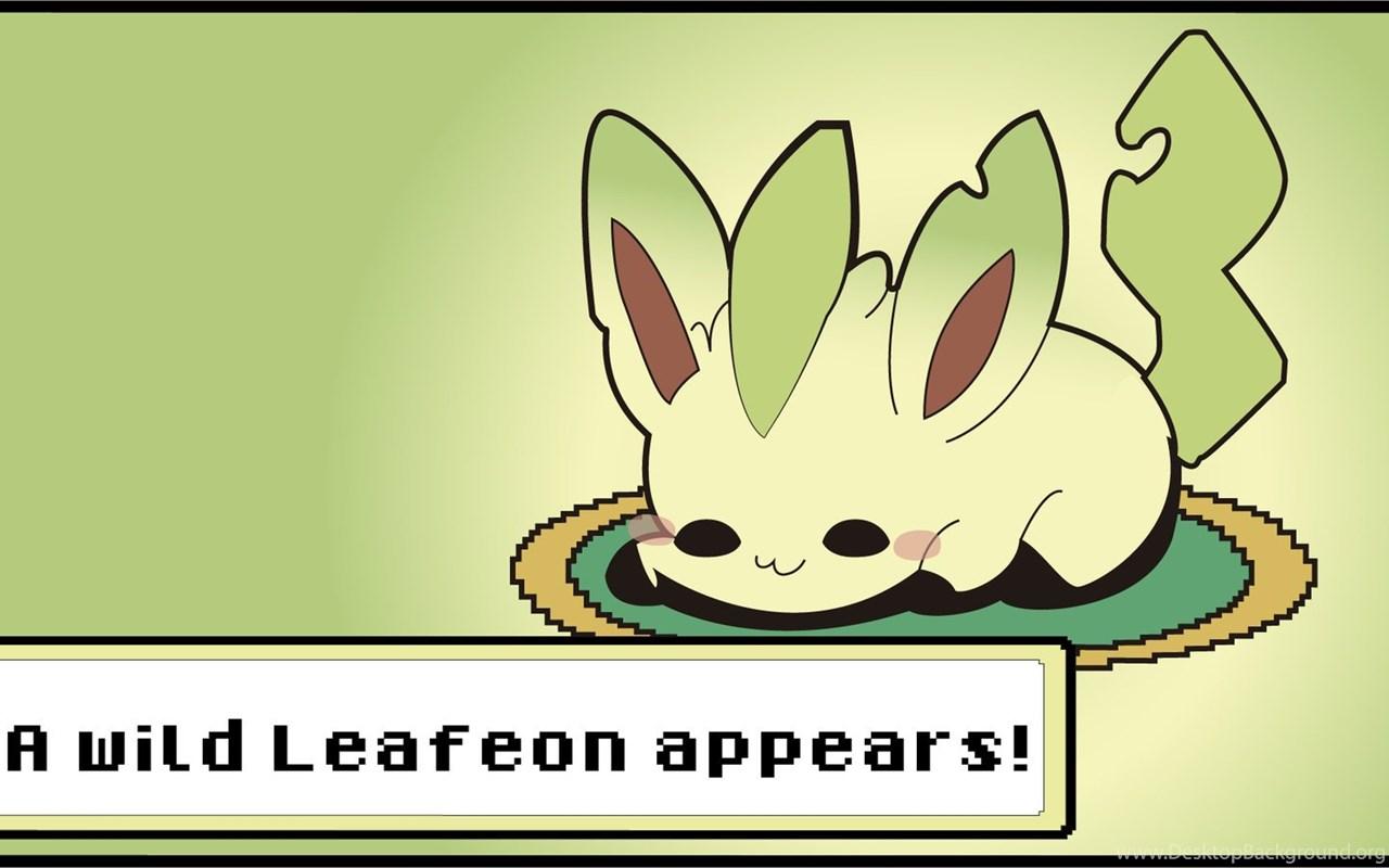 1280x800 A Cute Lil'leafeon Appears! By ShinSoulThief Desktop Background