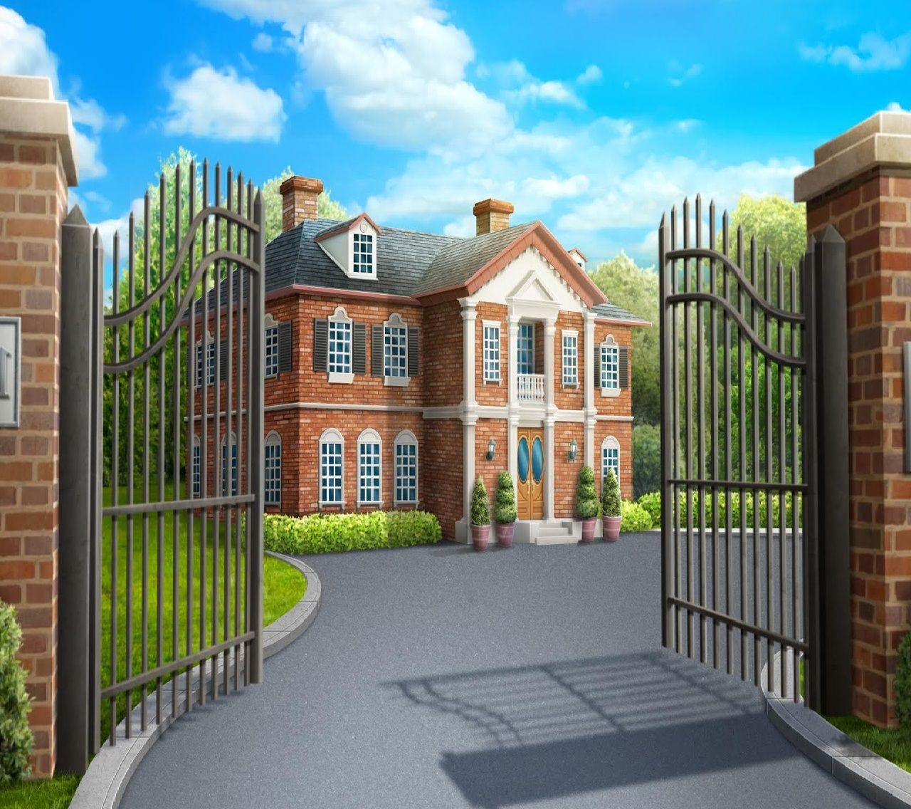 1280x1136 EXT. MANSION DAY MED #EpisodeInteractive #Episode Size 1280 X 1136 #EpisodeOurCrazyLoveLife. Anime house, Anime scenery wallpaper, Mansions