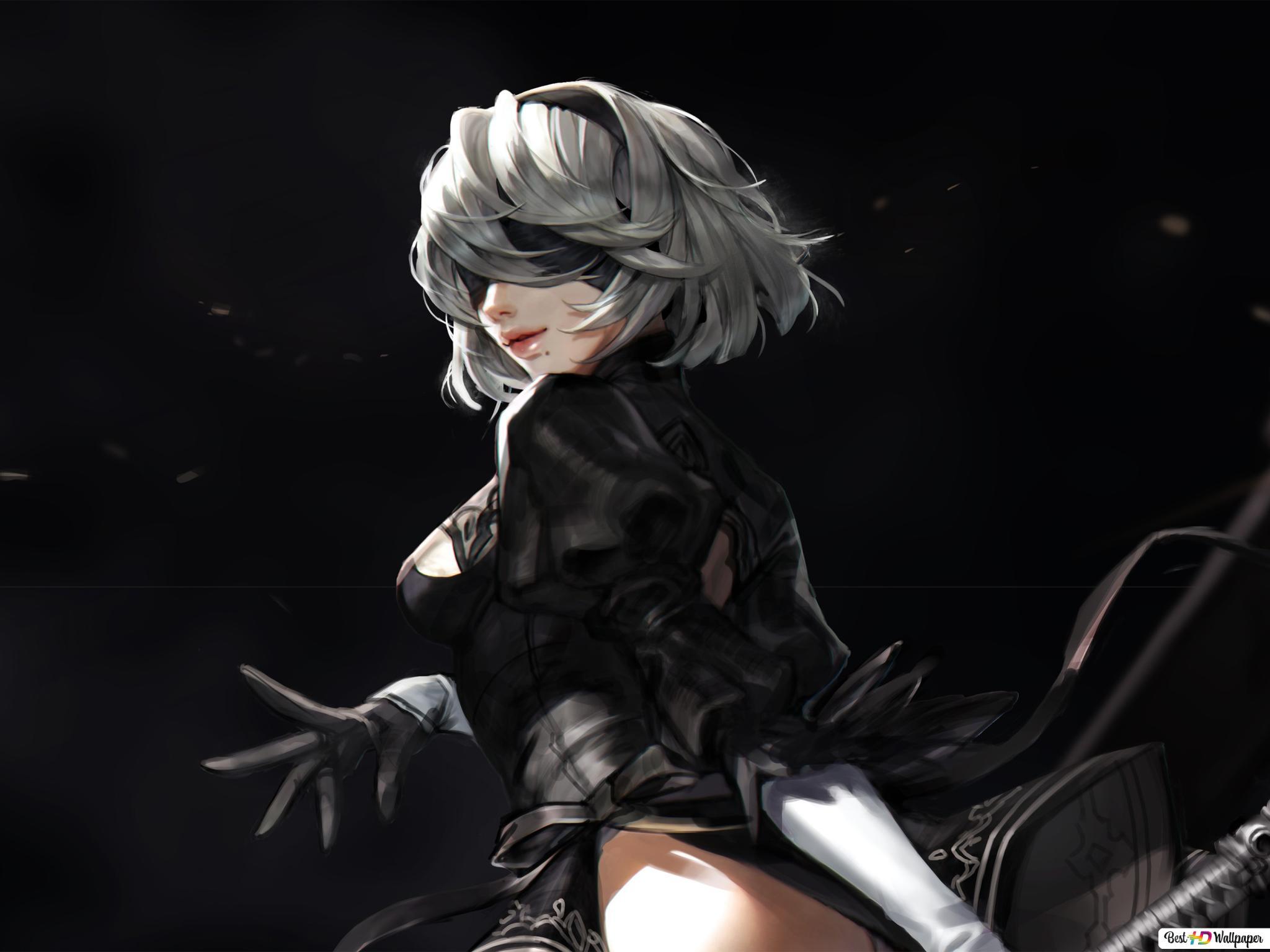 2048x1536 Android 'YoRHa 2B' Automata [Video Game] HD wallpaper download