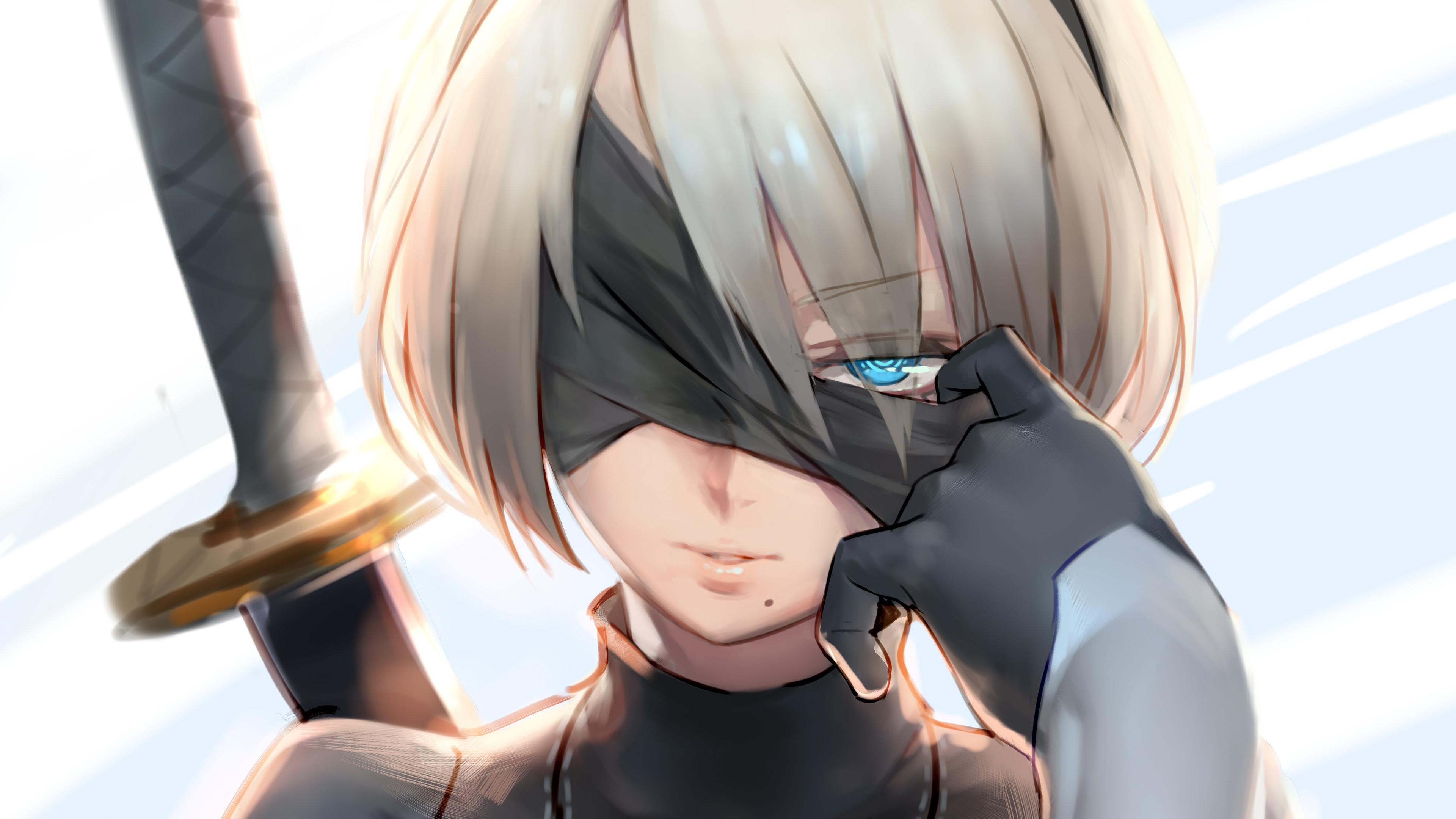 3840x2160 Yorha 2B Nier: Automata Wallpaper 4k Ultra HD