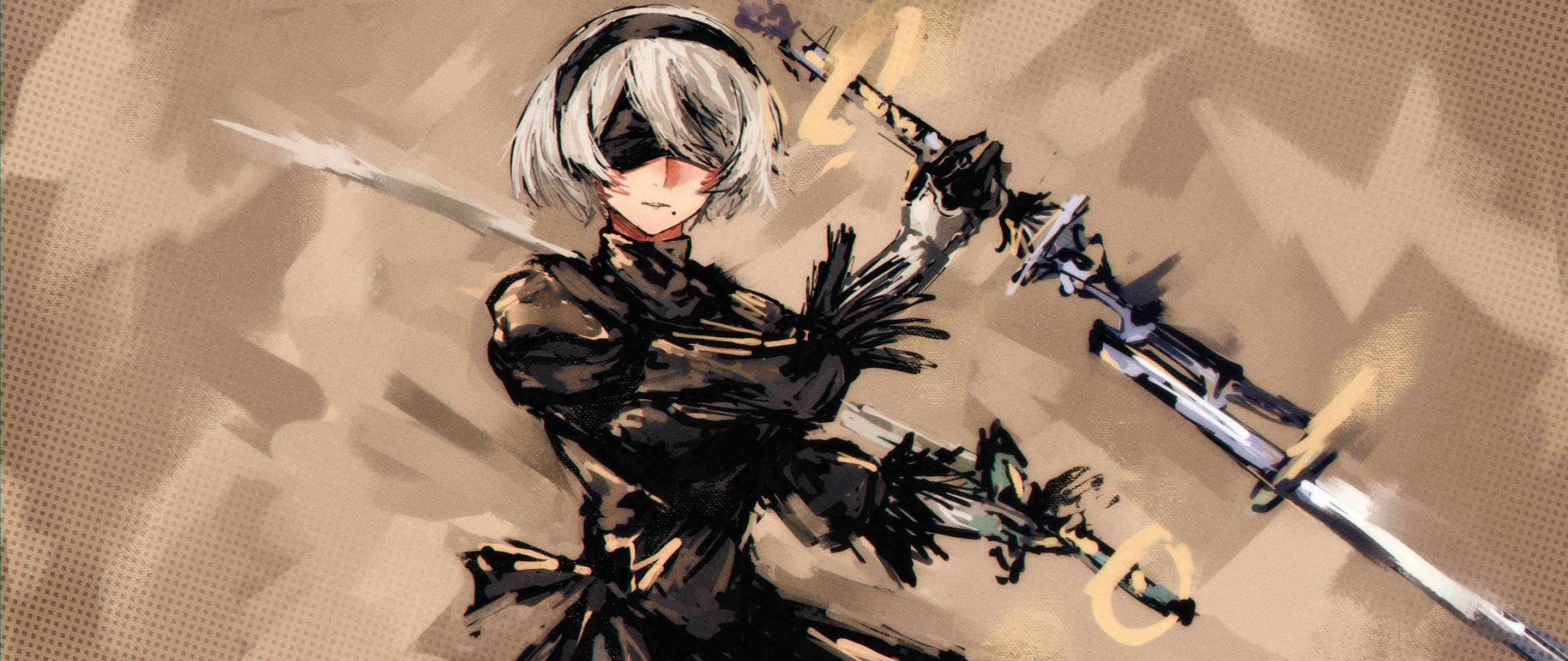 2560x1080 YoRHa No.2 Type B 2560x1080 Resolution Wallpaper, HD Anime 4K Wallpaper, Image, Photo and Background