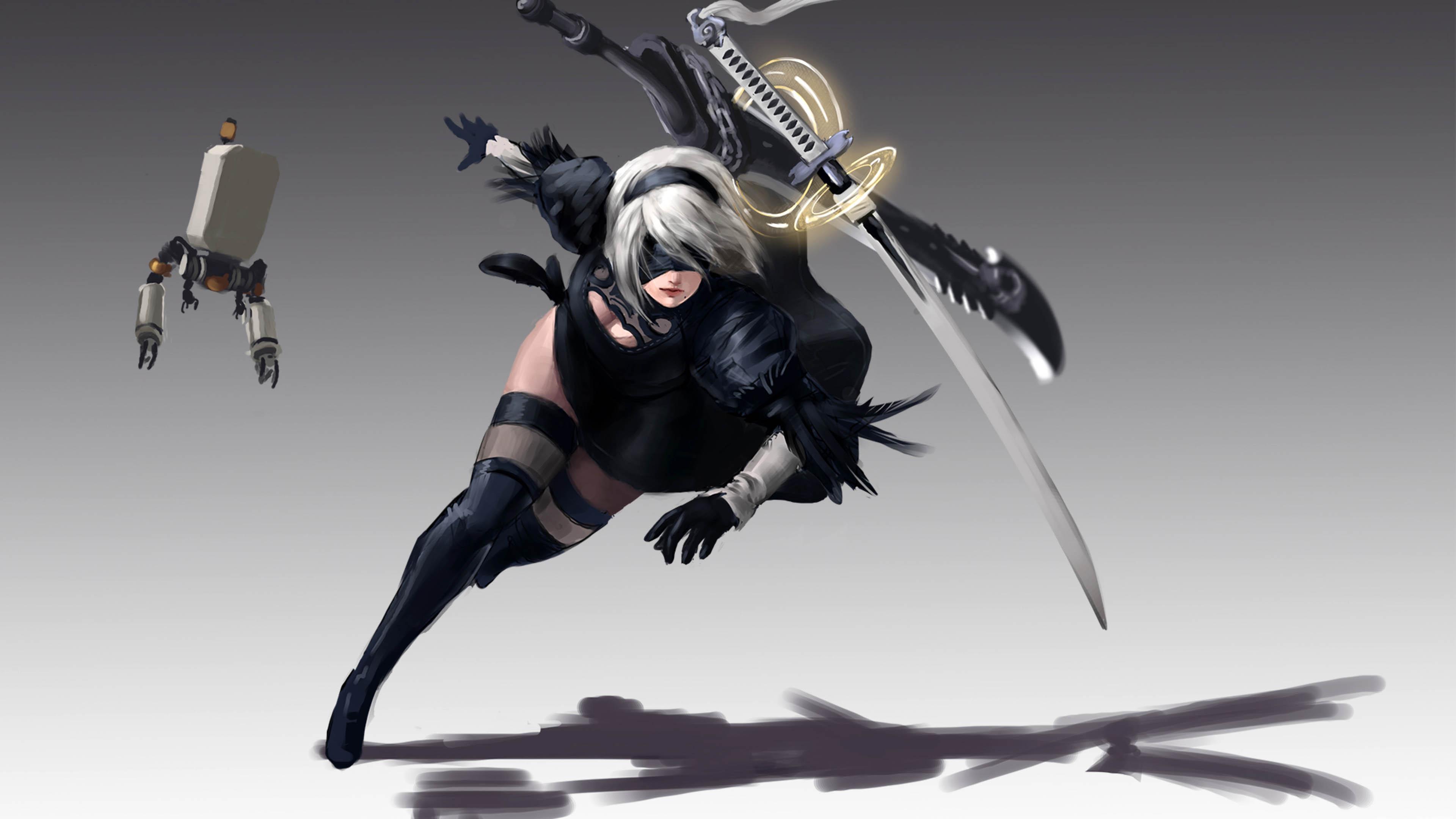 3840x2160 Nier Automata 4k Desktop Wallpaper