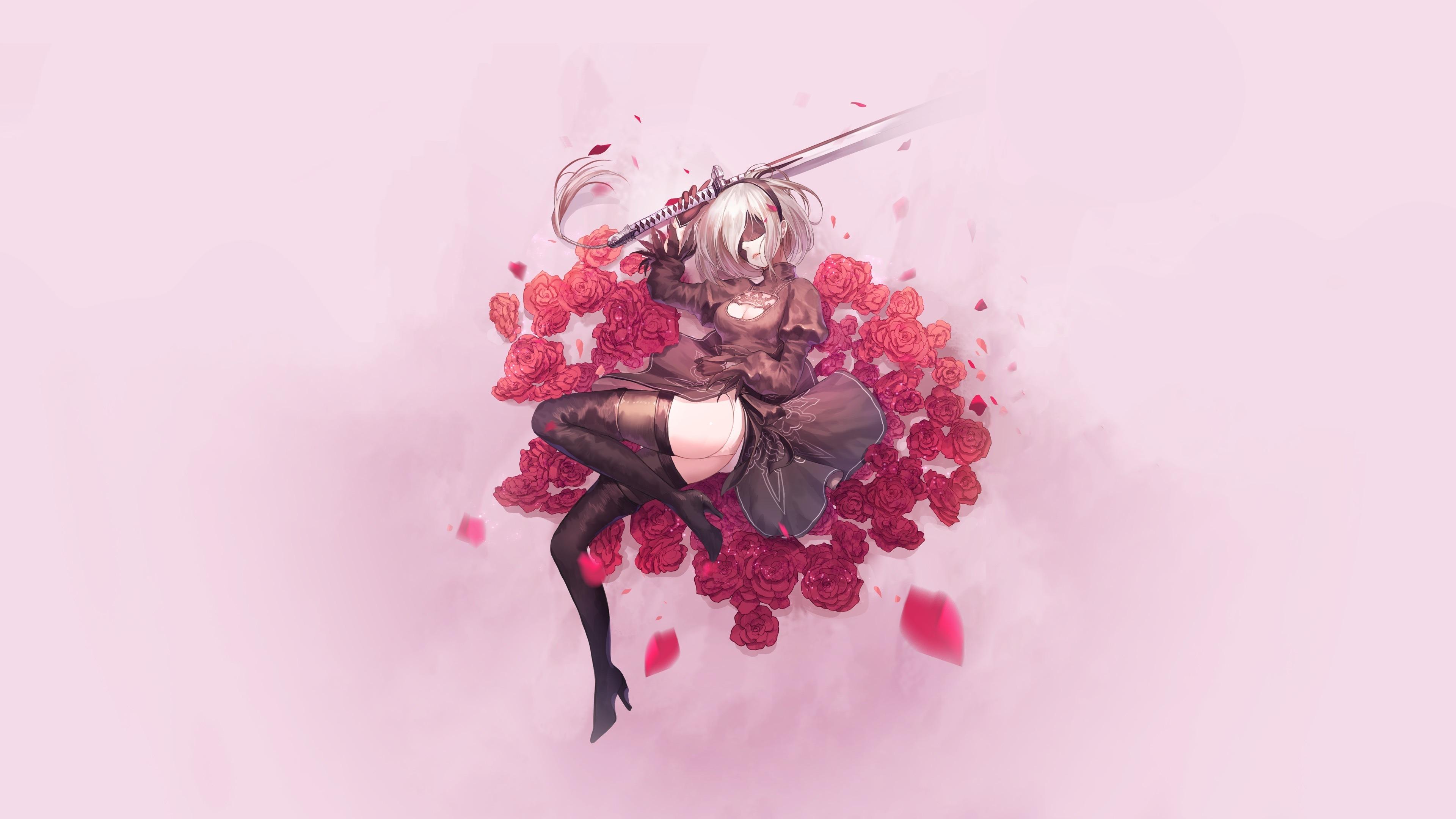 3840x2160 Type B, Lying Down, Nier Nier Automata iPhone