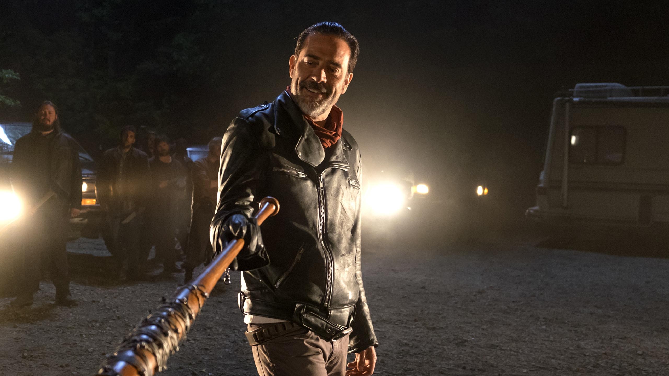 2560x1440 Desktop Wallpaper The Walking Dead TV Jeffrey Dean Morgan 2560x1440