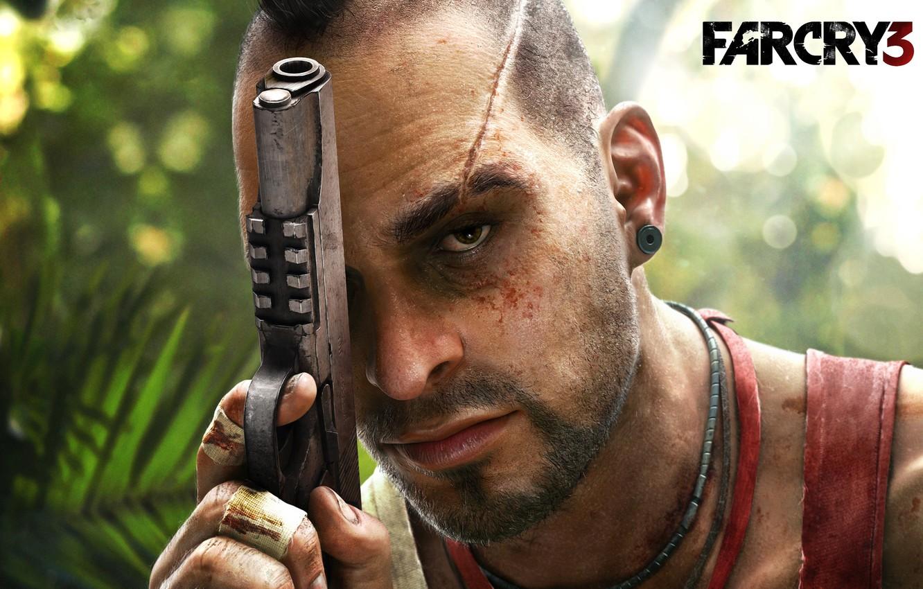 1332x850 Wallpaper look, gun, The game, scar, Vaas Montenegro, Vase, Far Cry - for desktop, section игры