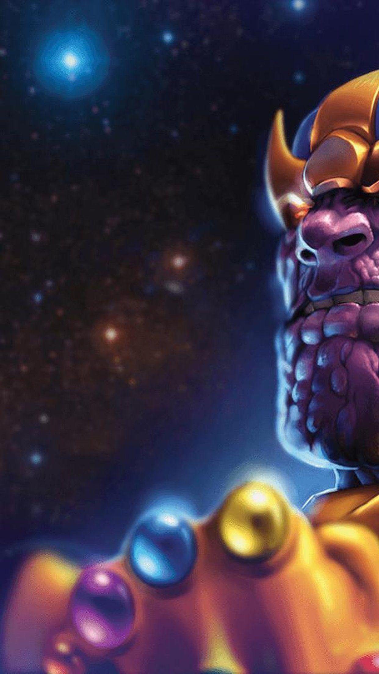 1242x2208 iPhone 8 Plus, iPhone 6s Plus Thanos Comics Space Wallpaper : Movies