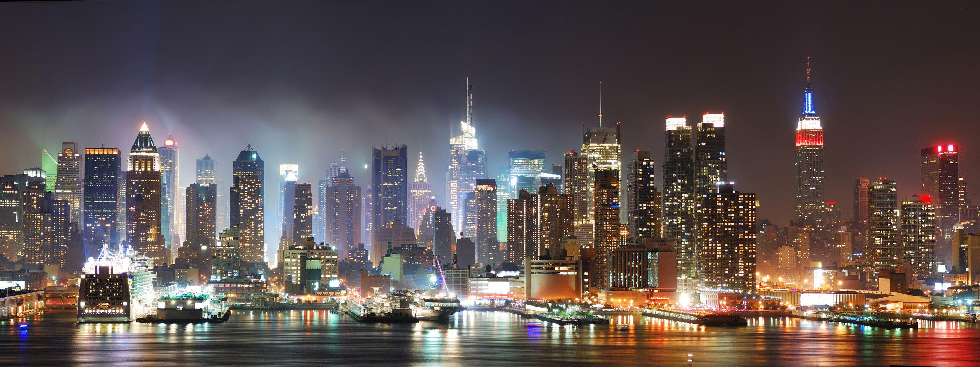 3200x1200 City HD Wallpaper