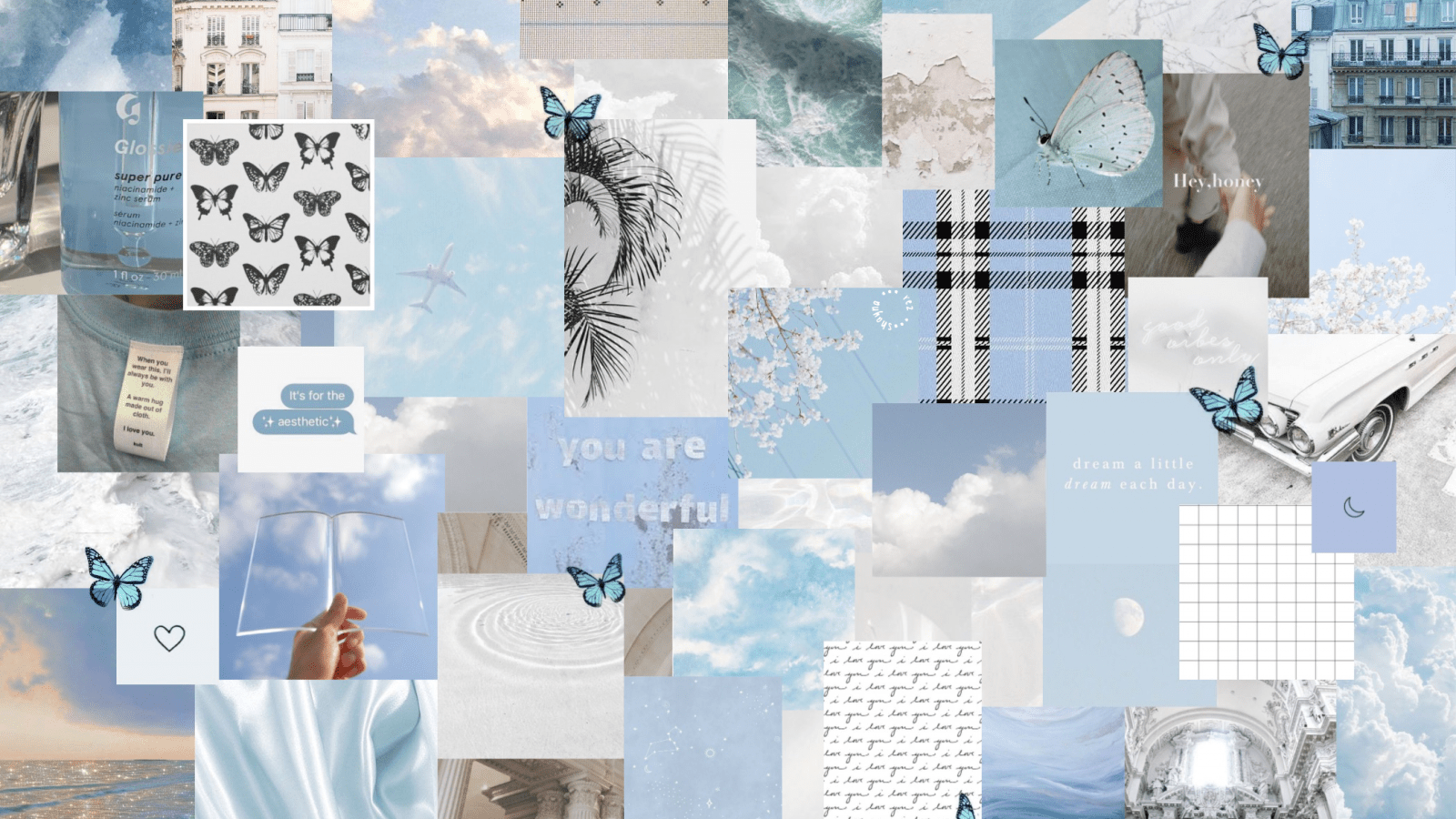 1600x900 Free download blue white aesthetic laptop wallpaper in 2020 Aesthetic [2100x1500] for your Desktop, Mobile & Tablet. Explore Blue Aesthetic Wallpaper for Laptop. Aesthetic Laptop Wallpaper, White Aesthetic Laptop