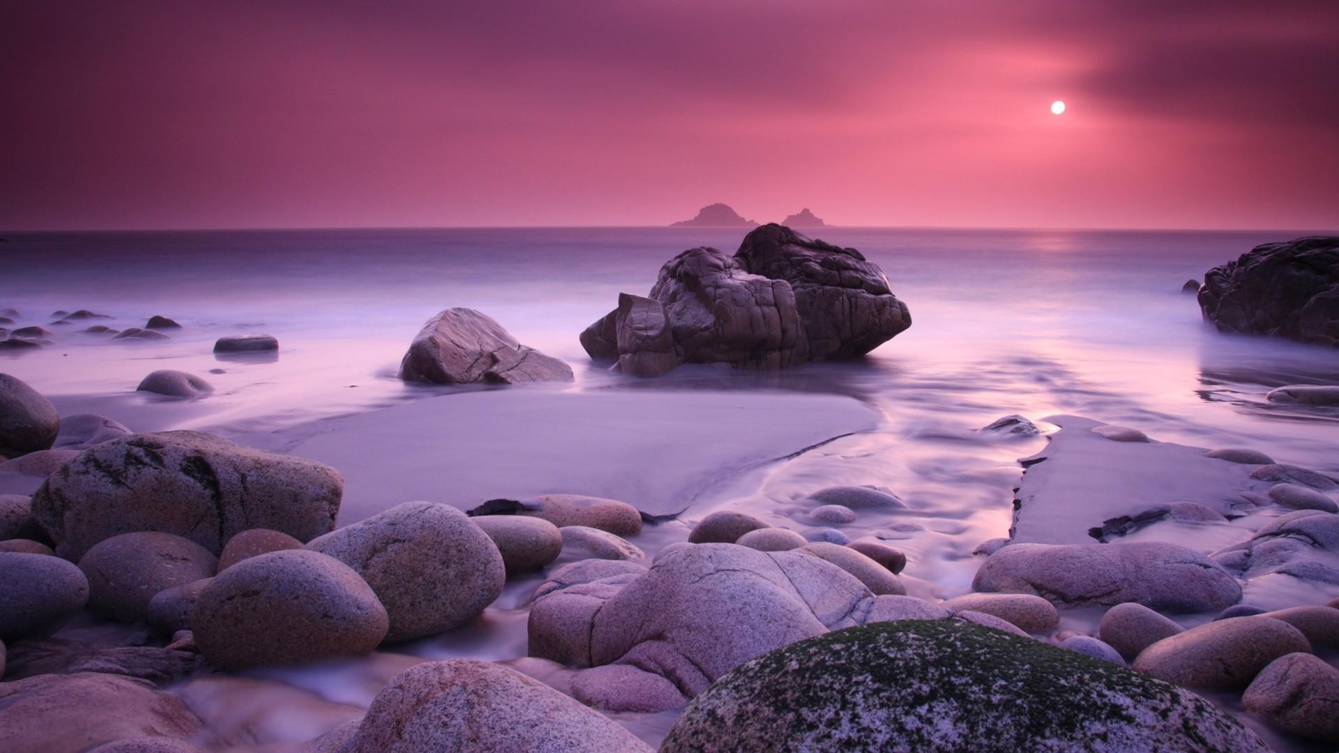 1920x1080 Pink Sunset Wallpaper