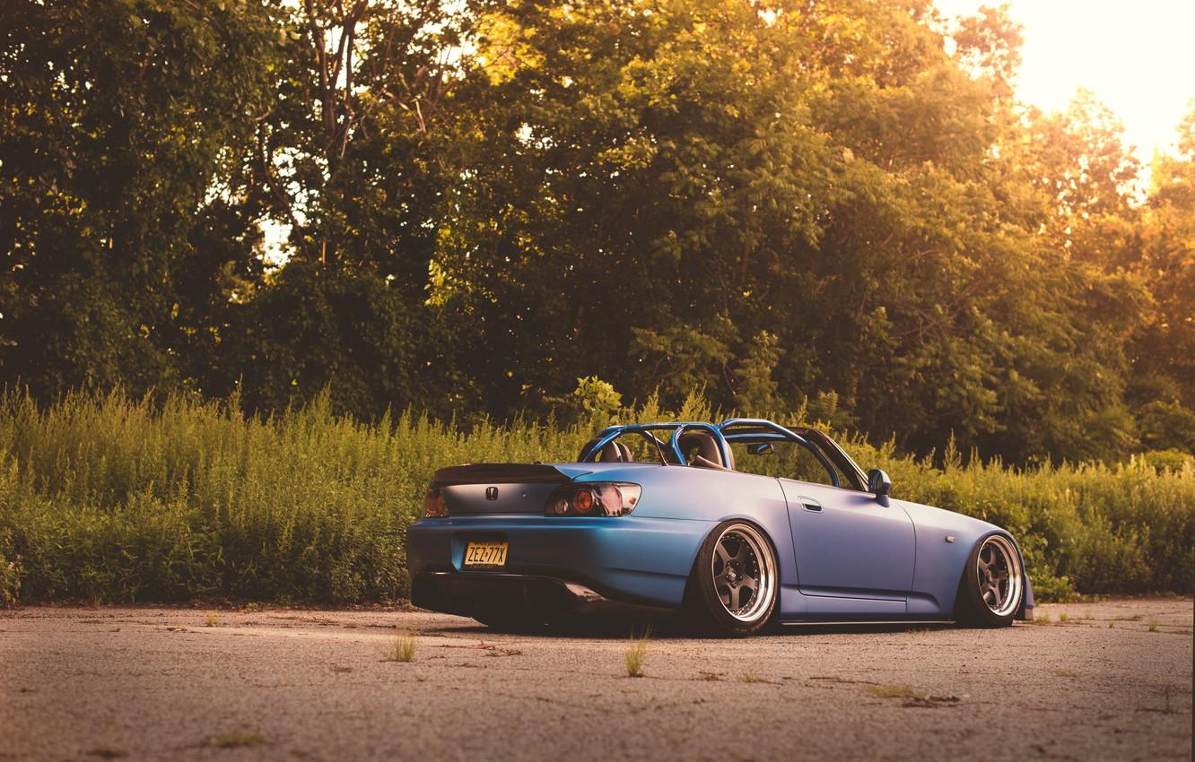 1332x850 Wallpaper road, the sun, trees, Bush, wheel, back, Honda, S tail lights, S2K image for desktop, section honda
