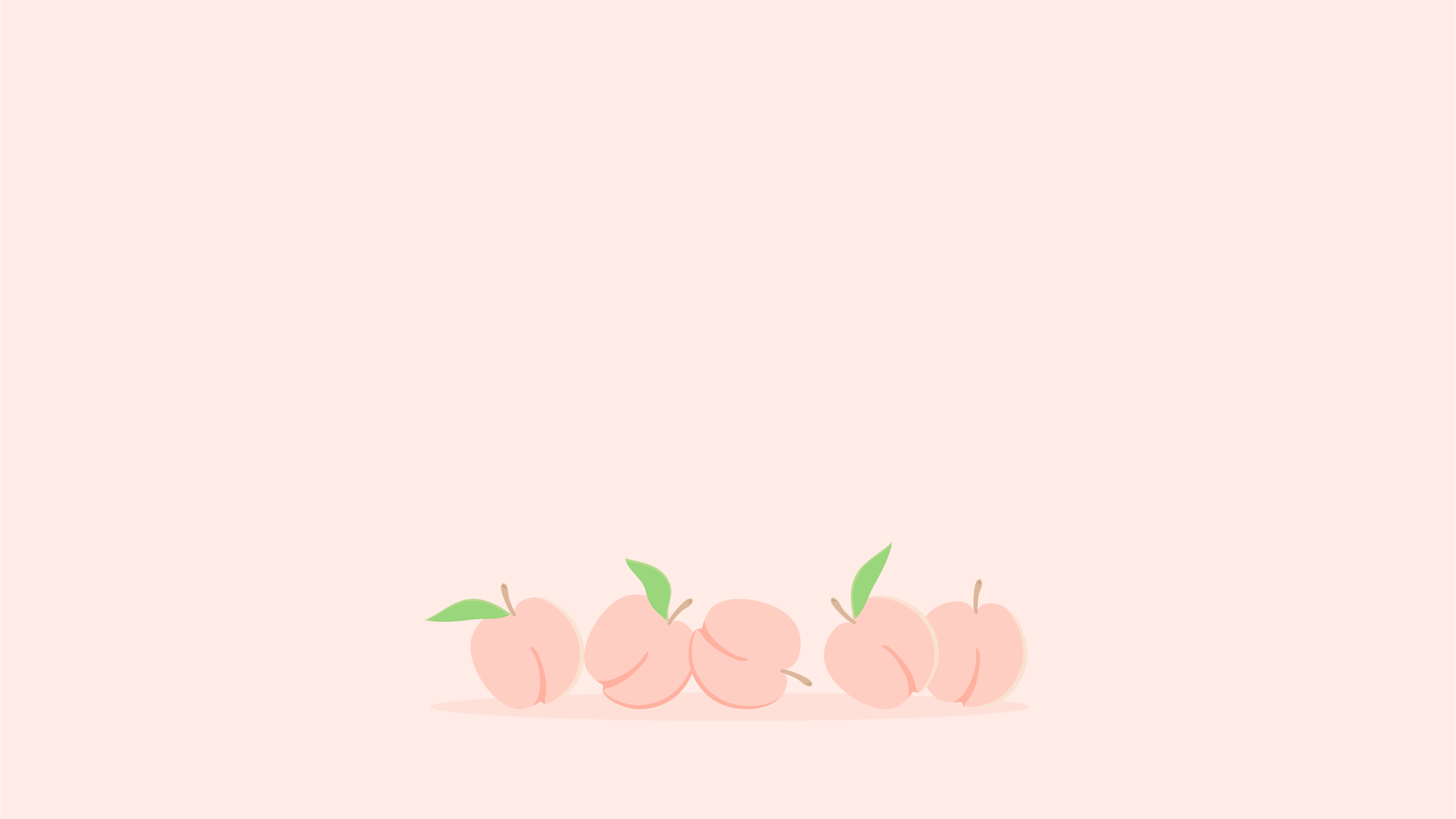 4096x2304 Peach Aesthetic Wallpaper HD for Windows