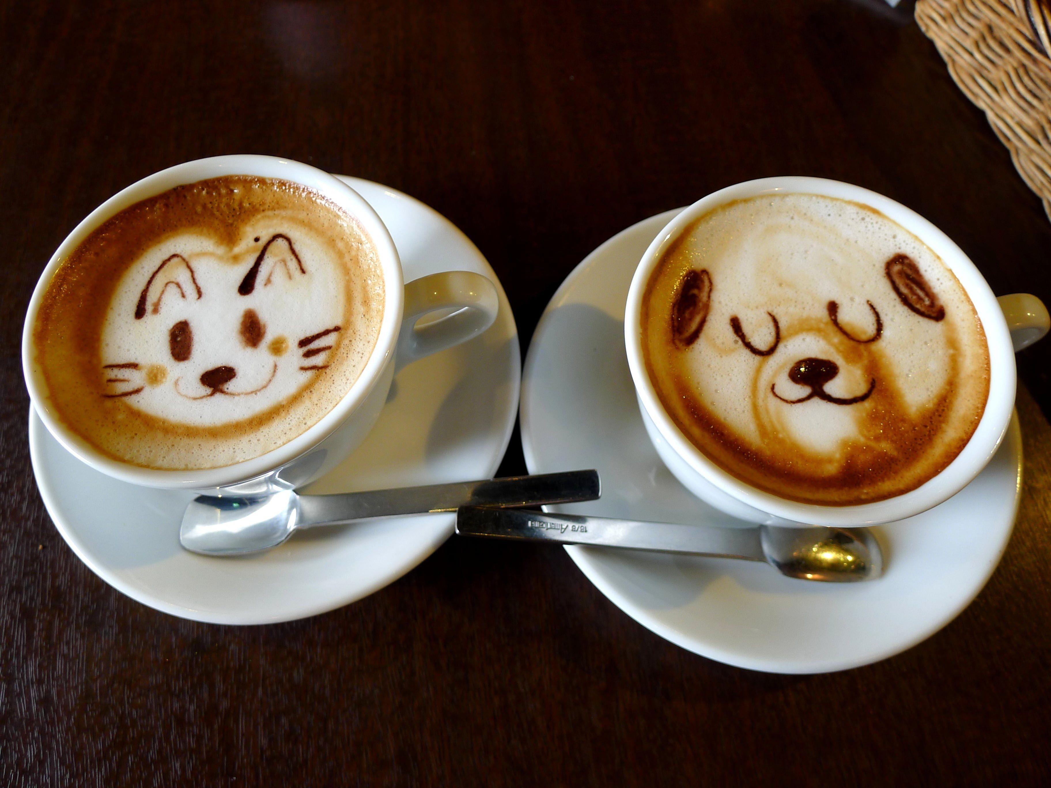 Cute Coffee Art Wallpapers - Top Free Cute Coffee Art Backgrounds ...