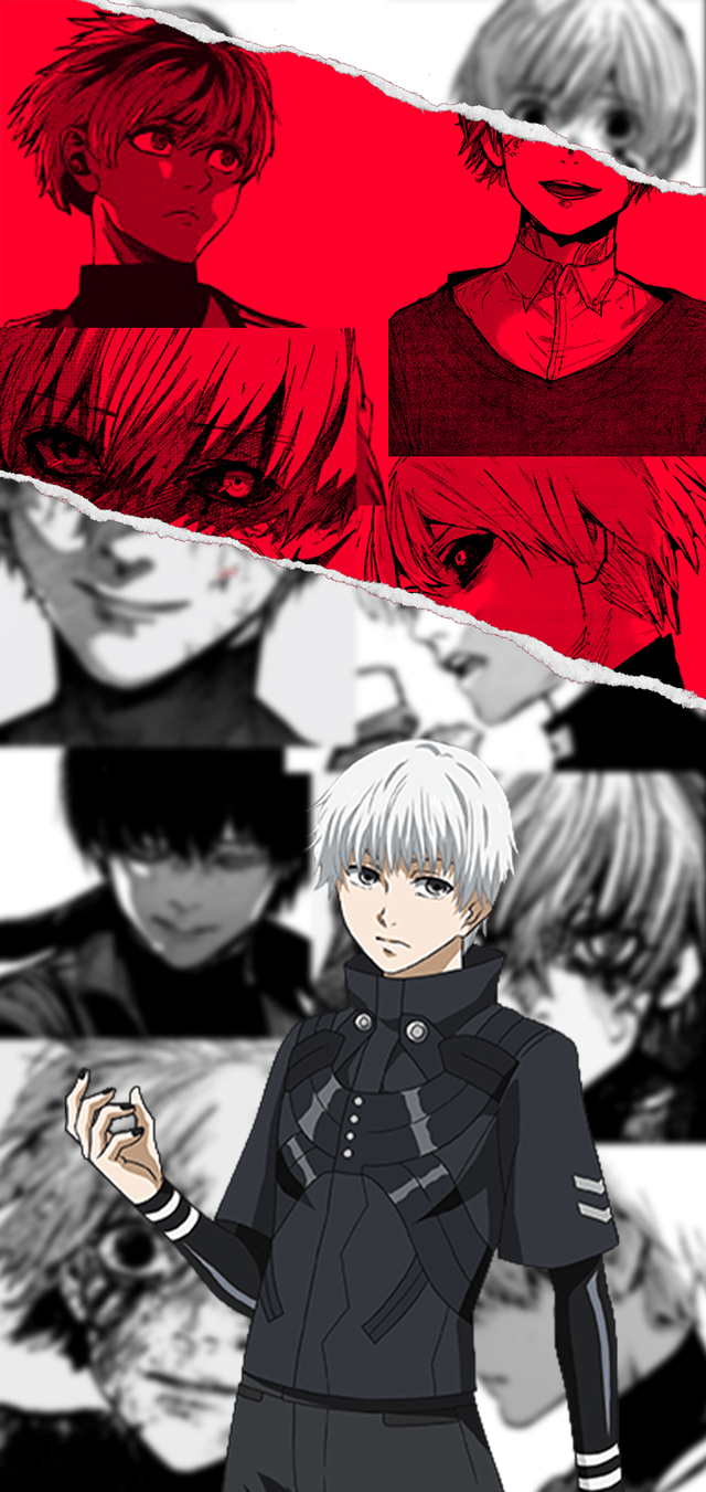 640x1351 Kaneki phone wallpaper I just made :)