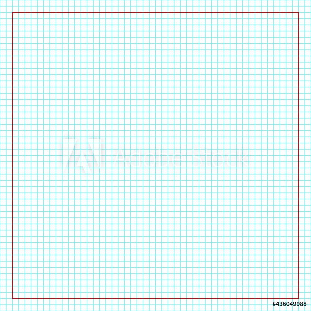 1000x1000 Grid Paper Abstract Squared Background With Color Graph Geometric Pattern For School, Wallpaper, Textures, Notebook Lined Blank On Transparent Background Wall Mural Alla