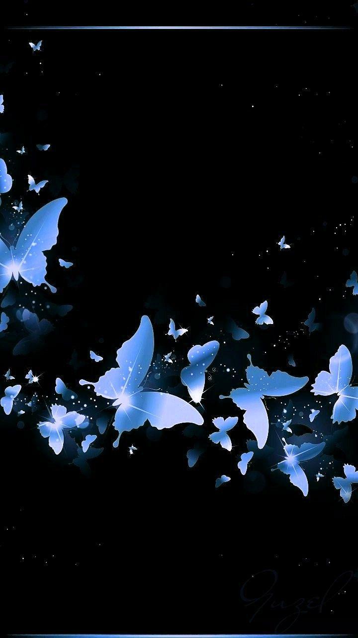 Butterfly Pictures  Blue Beautiful Flower With Butterfly Wallpaper  Download  MobCup