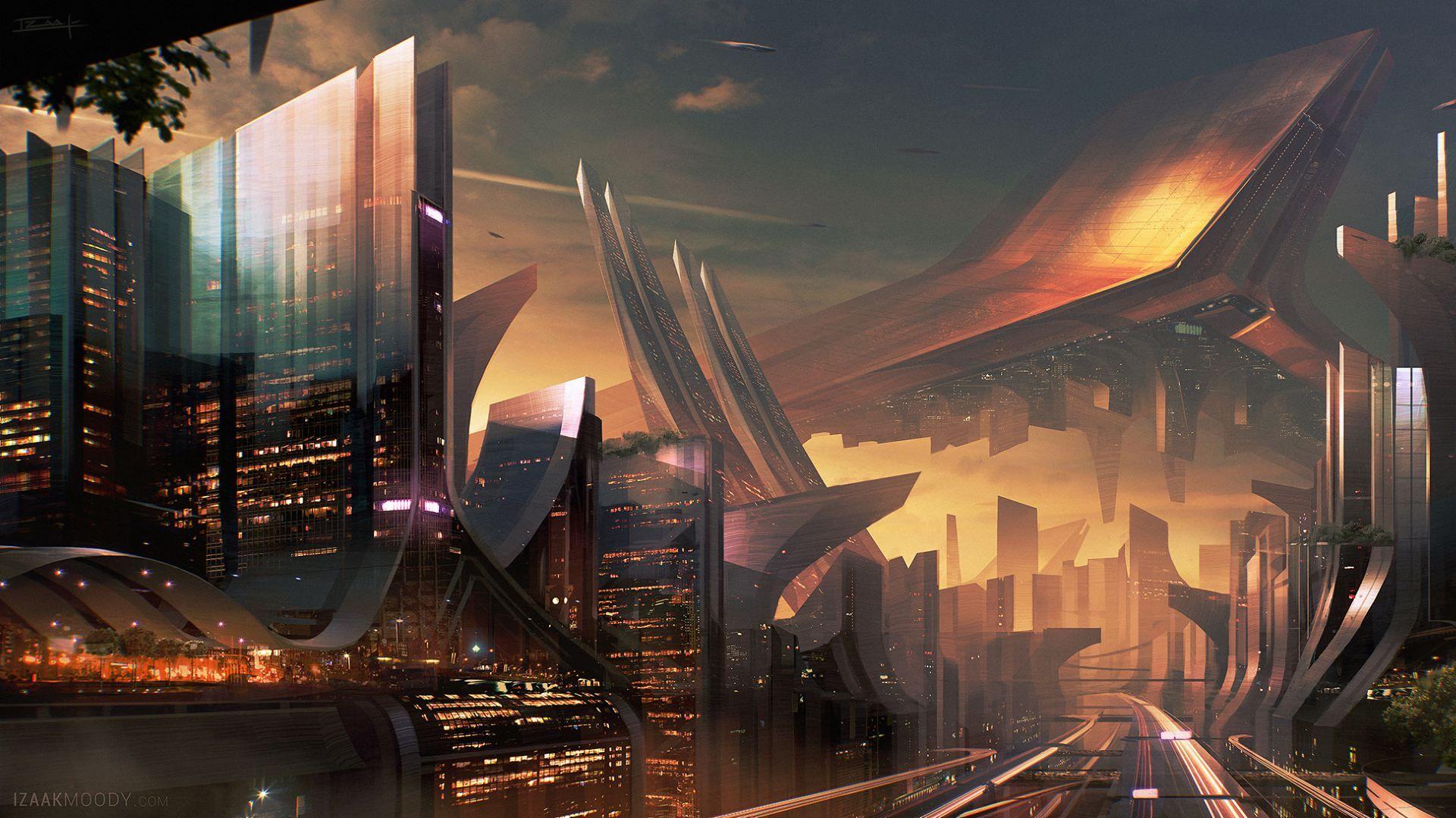 1920x1080 Science Fiction City Hd, HD Artist, 4k Wallpaper, Image