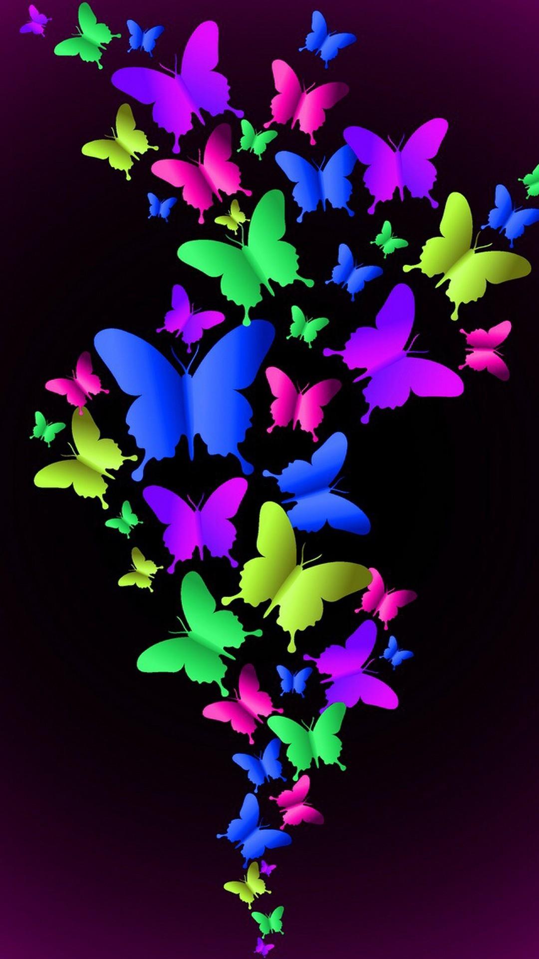 1080x1920 Blue Butterfly iPhone Wallpaper 3D iPhone Wallpaper