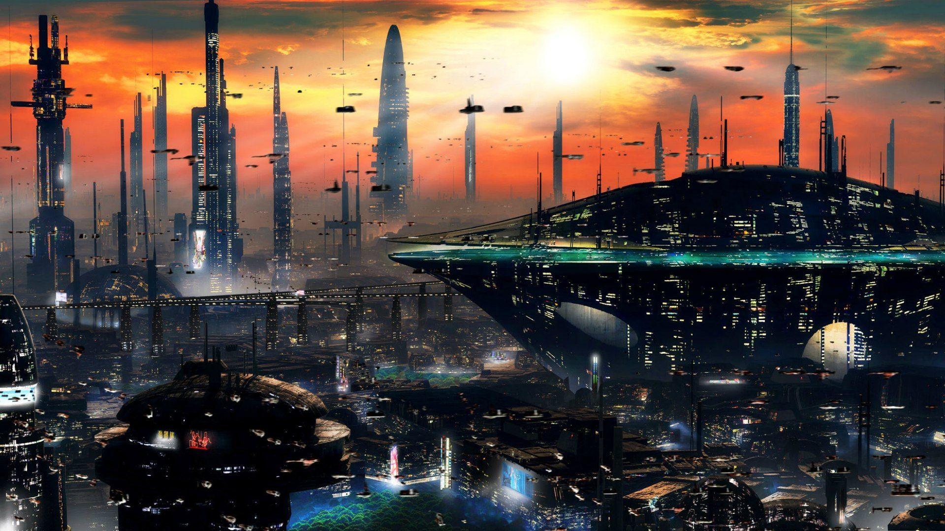 1920x1080 description. Nergiz karataş. Sci fi city, Sci fi